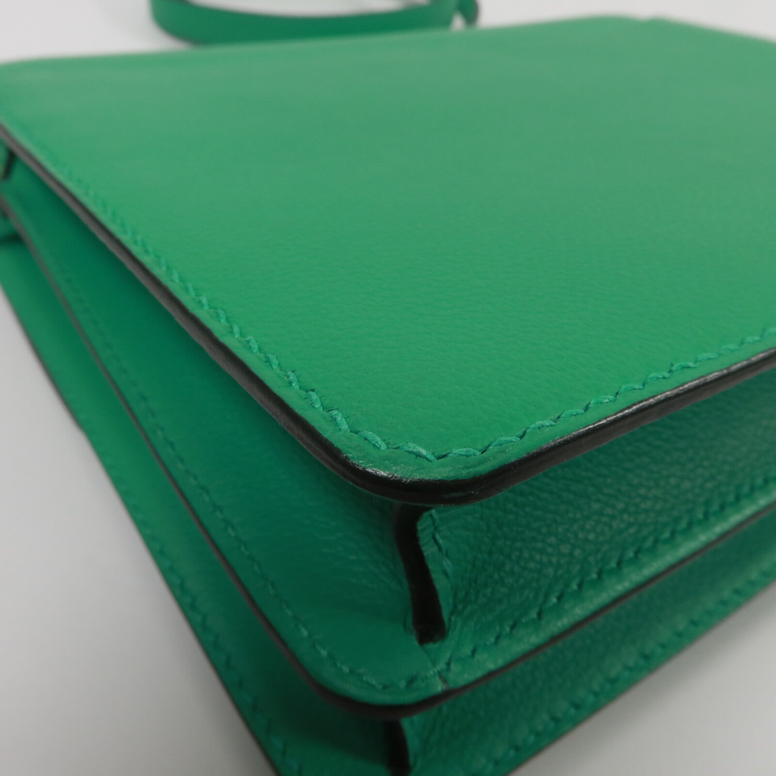 HERMES Evercolor皮革Roulis 23肩背袋Menthe