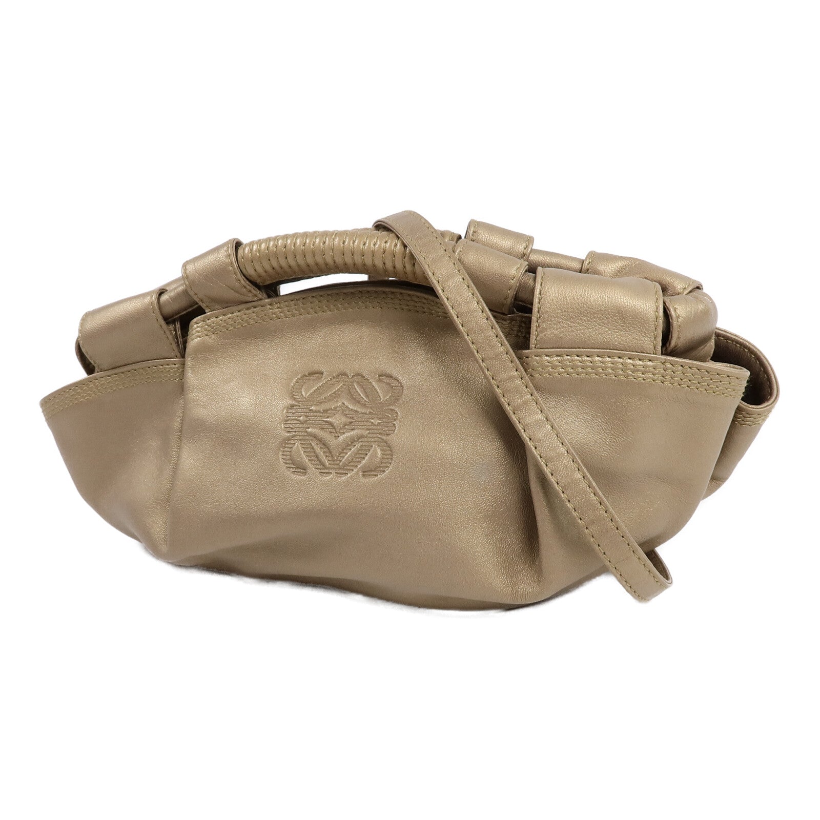 LOEWE 牛皮皮革Pre-Loved Mini Aire Brisa手挽肩背兩用袋