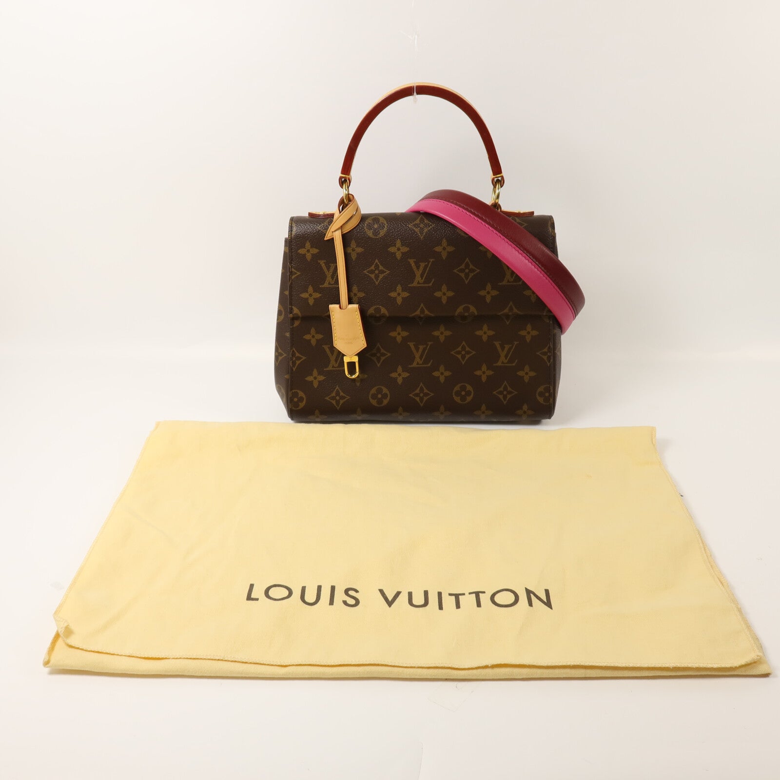 LOUIS VUITTON Monogram Cluny BB手挽肩背兩用袋