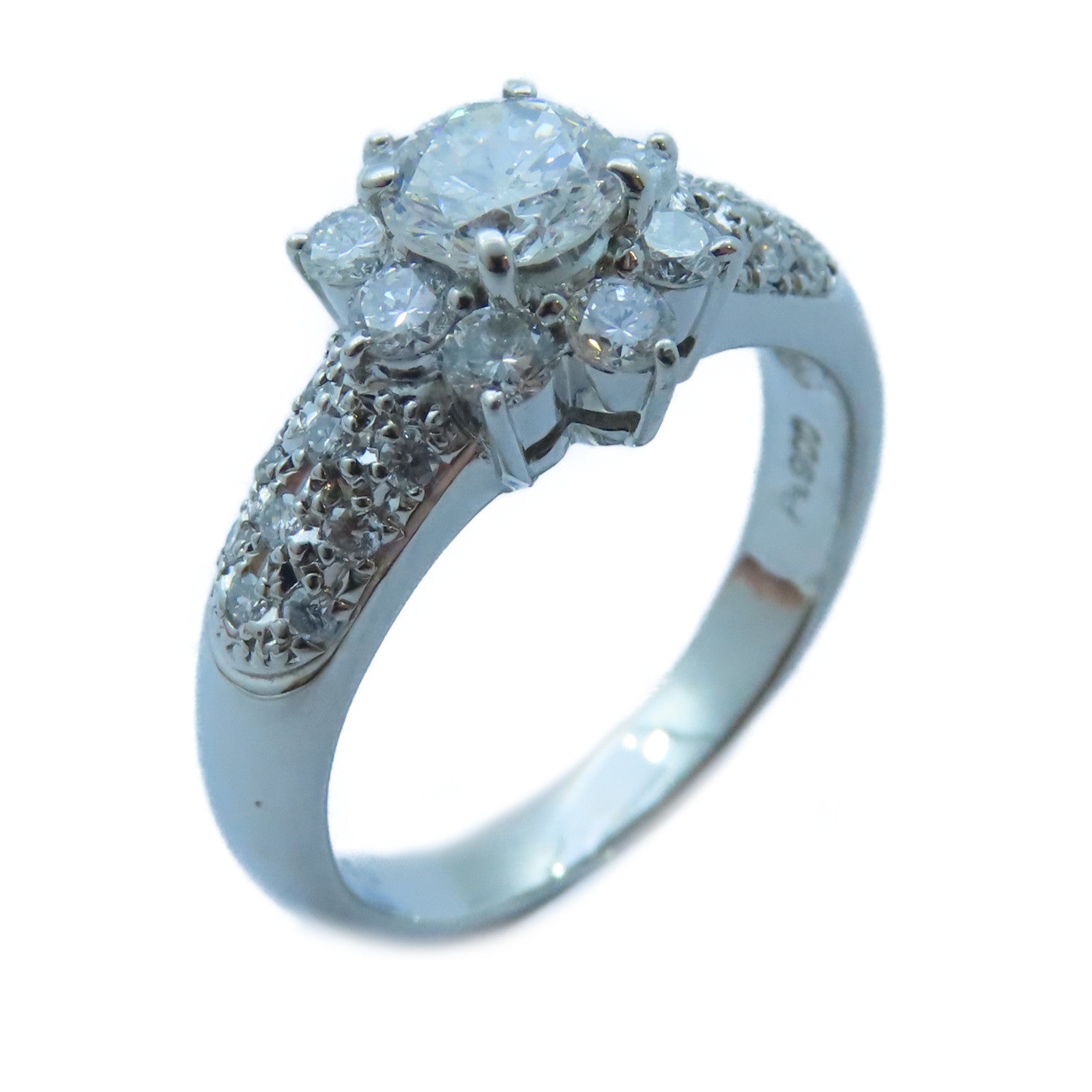 JEWELRY 【激減優惠】PT900白金Diamond Ring 0.672ct/0.72ct鑽石戒指US#7.25
