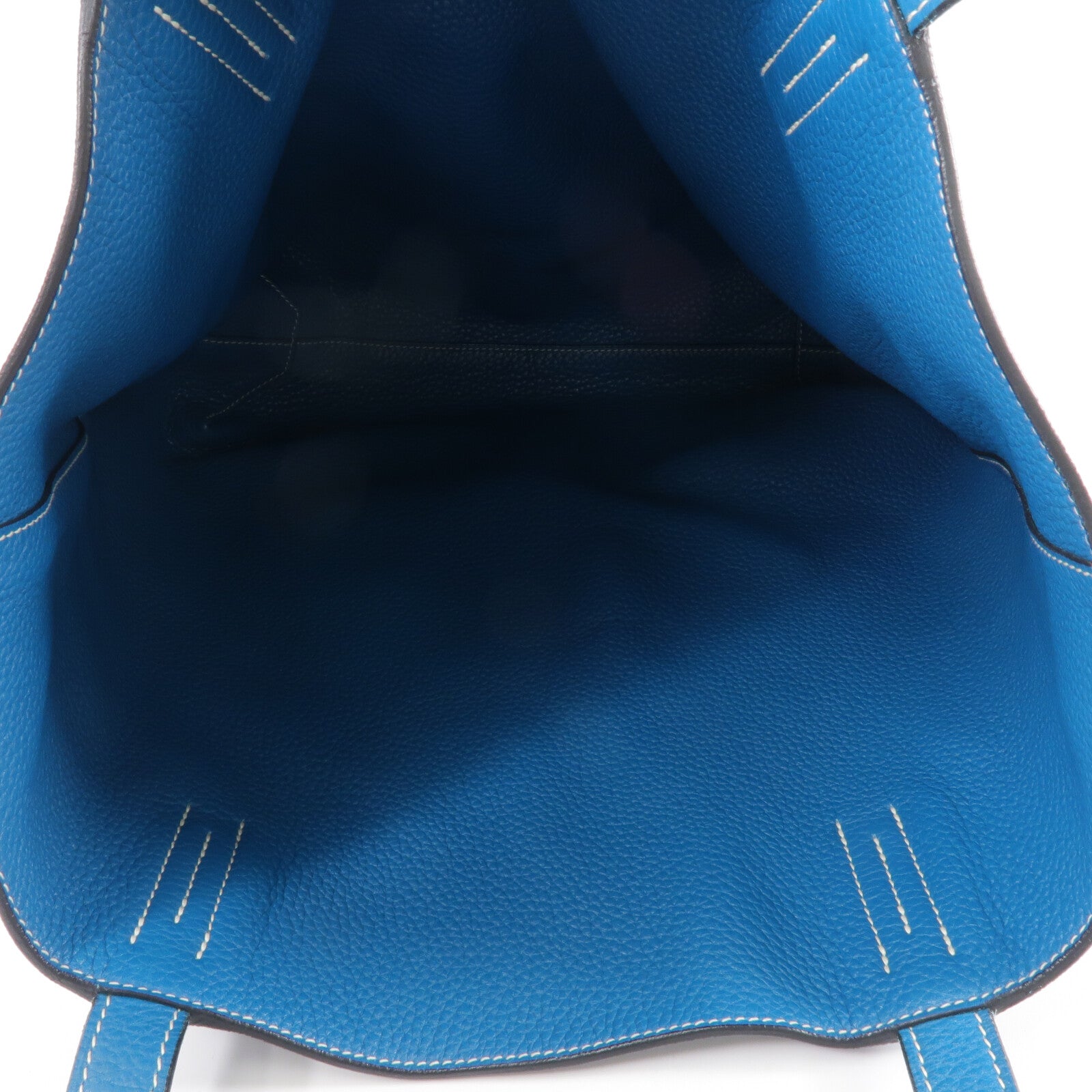 HERMES Clemence皮革Double Sens肩背袋Bleu Nuit/Bleu Izmir