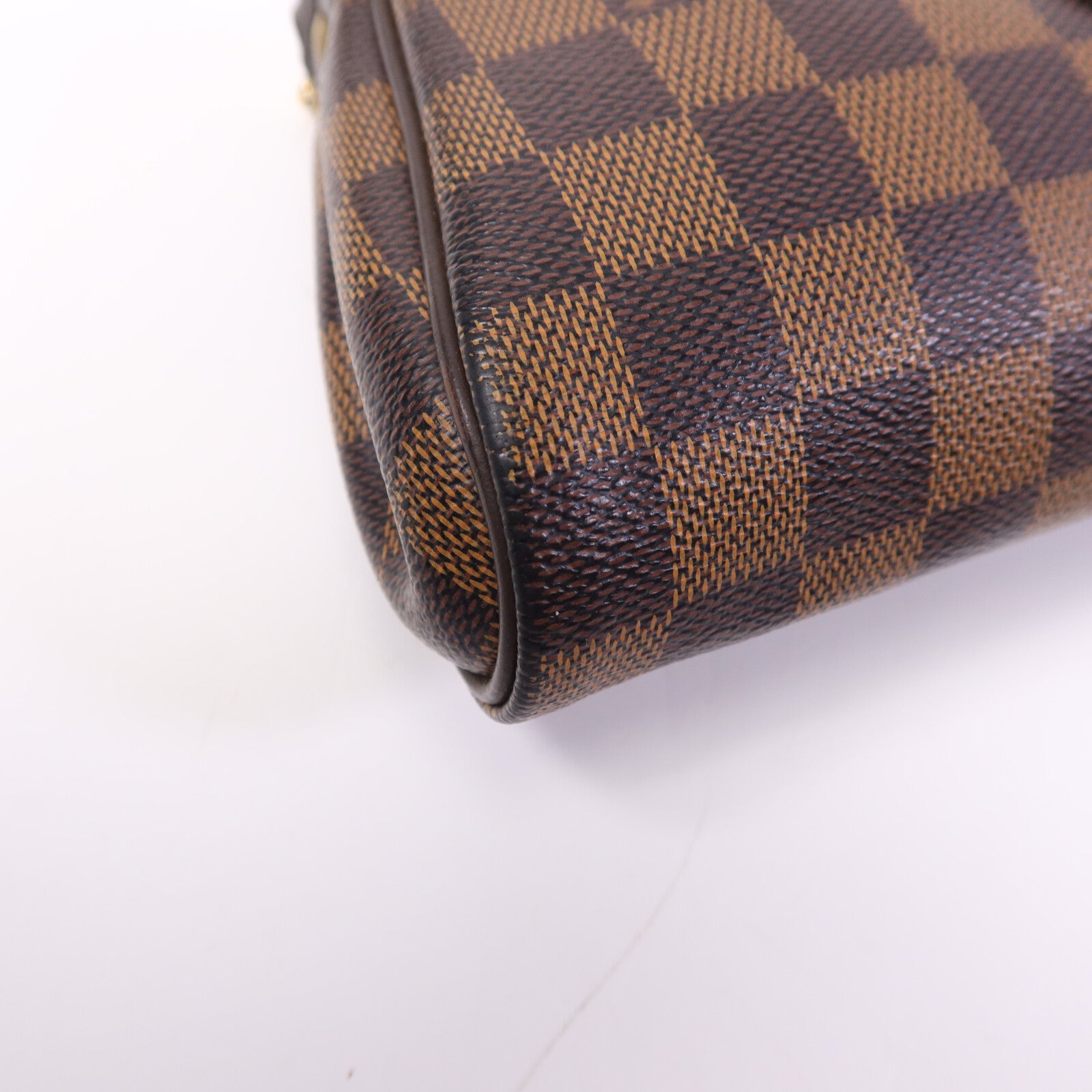 LOUIS VUITTON Damier Ebene金扣鏈帶肩背袋