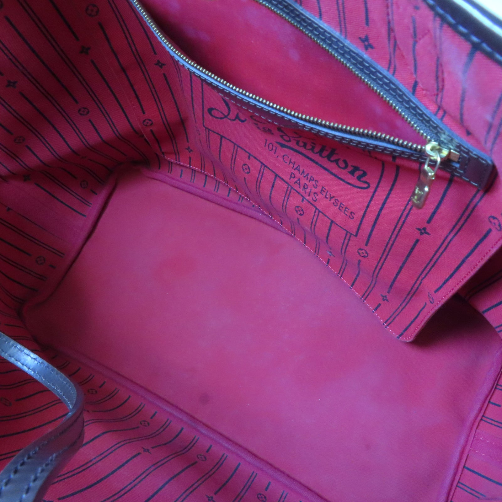 LOUIS VUITTON Damier Neverfull GM Tote Bag手挽袋Ebene