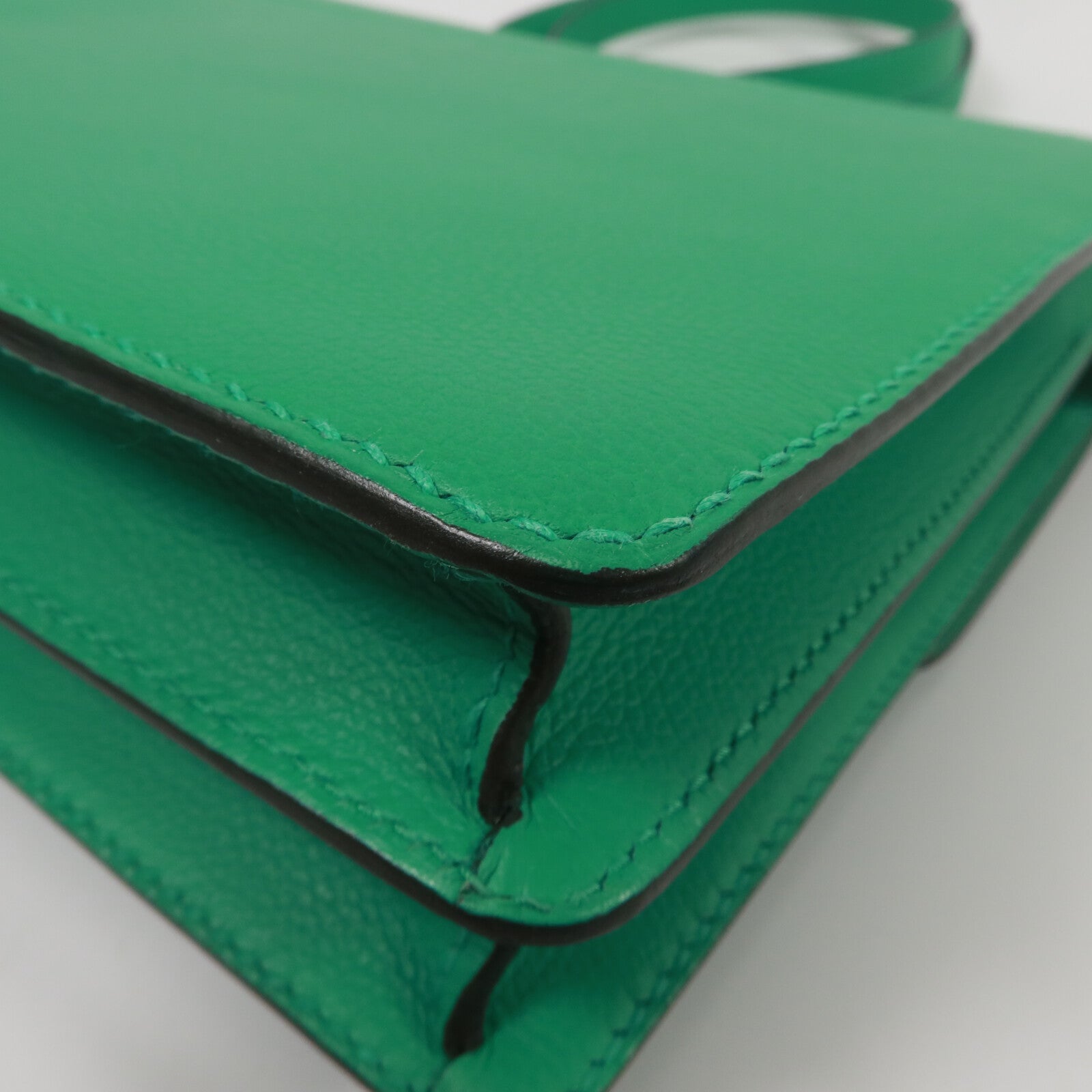 HERMES Evercolor皮革Roulis 23肩背袋Menthe