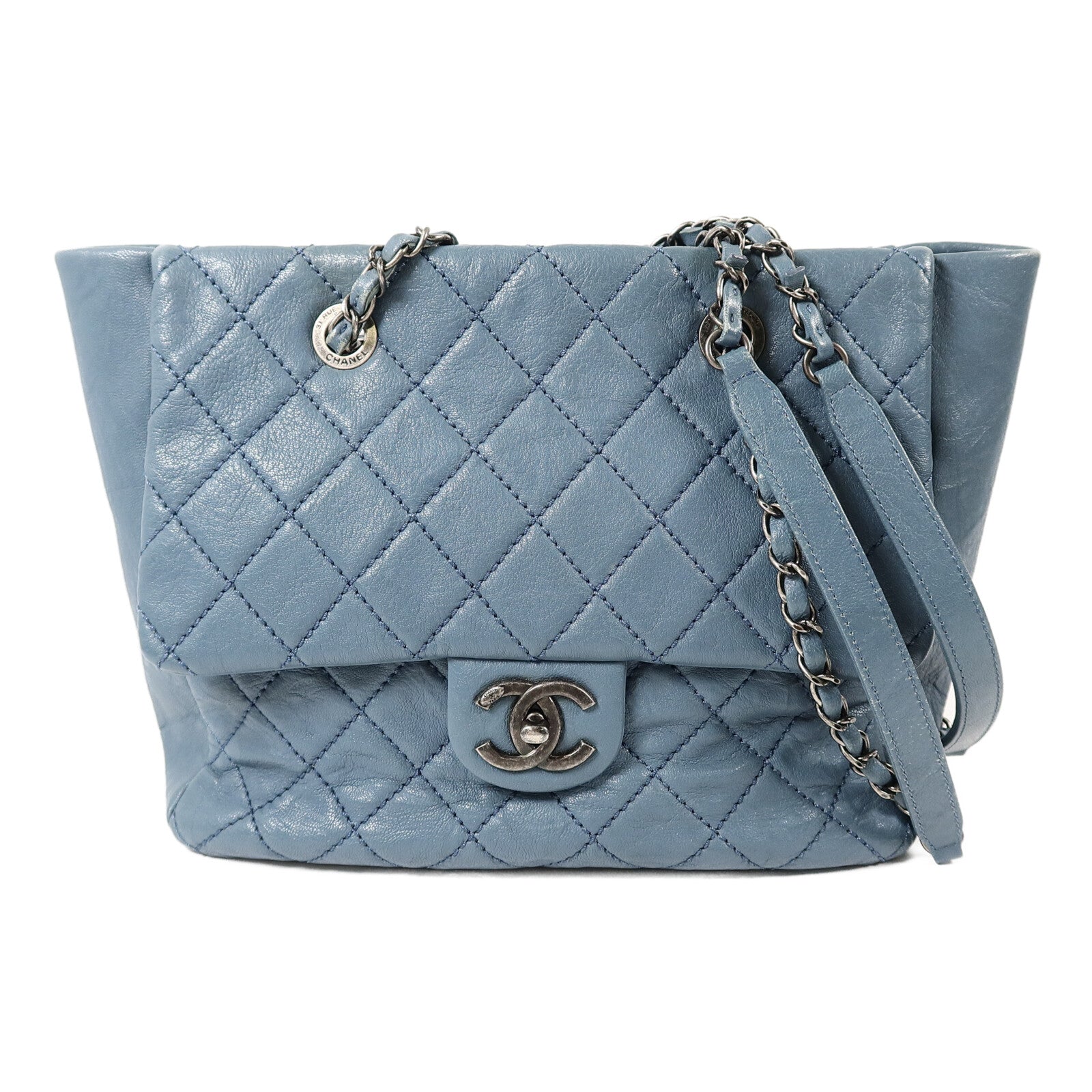 CHANEL 牛皮皮革Shoulder Bag鏈帶肩背袋