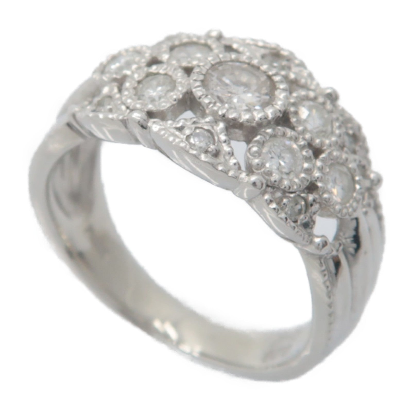 JEWELRY **【激減優惠】PT900鉑金Diamond Ring 0.45ct鑽石戒指US#6.5