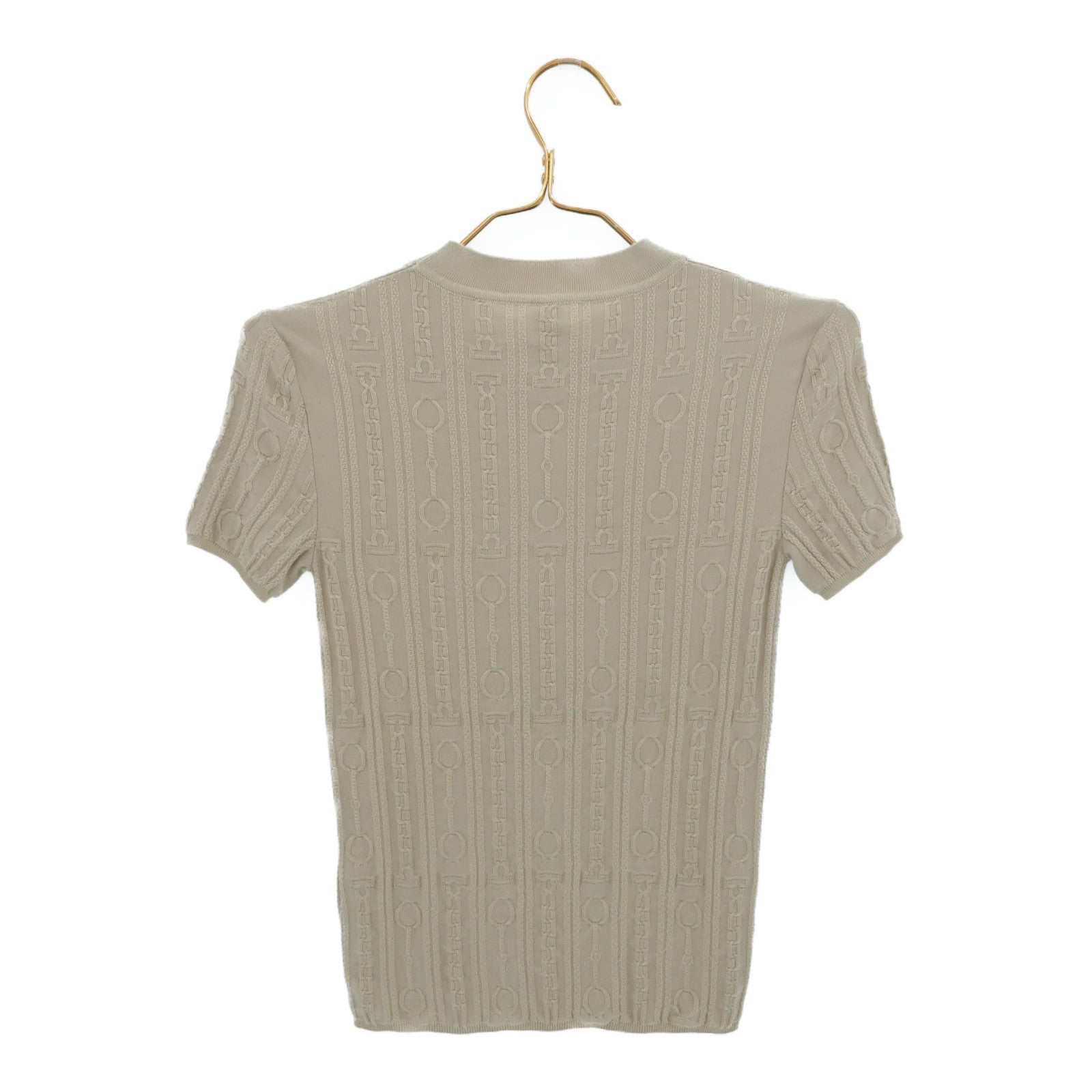HERMES Viskose/Wool Effet Kaleidoscope Short Knitwear針織