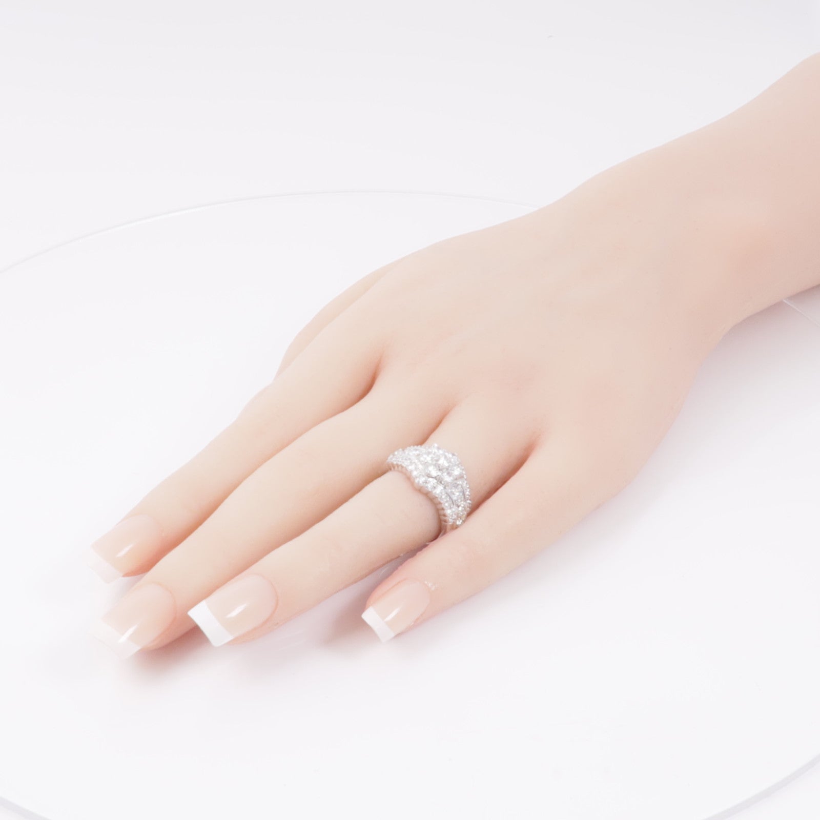 JEWELRY 【激減優惠】PT900鉑金Diamond Ring鑽石戒指US#6