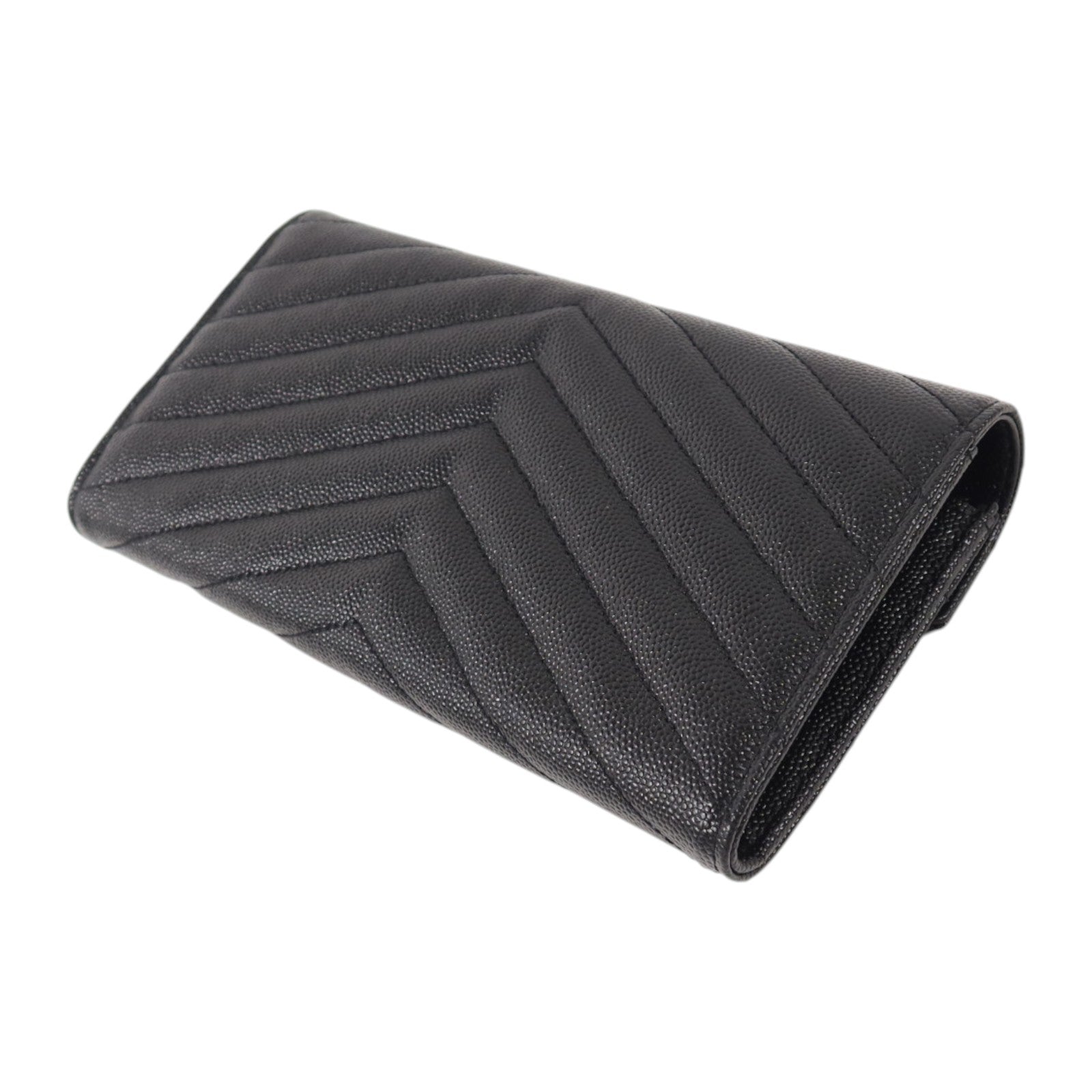 SAINT LAURENT 牛皮皮革Cassandre Matelasse Large Flap Wallet金扣長錢包