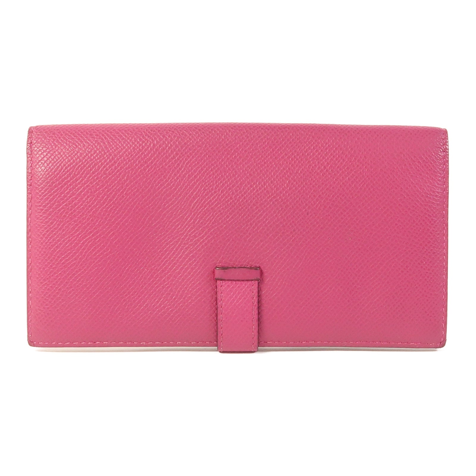 HERMES Epsom皮革Bearn Long Wallet銀扣長錢包