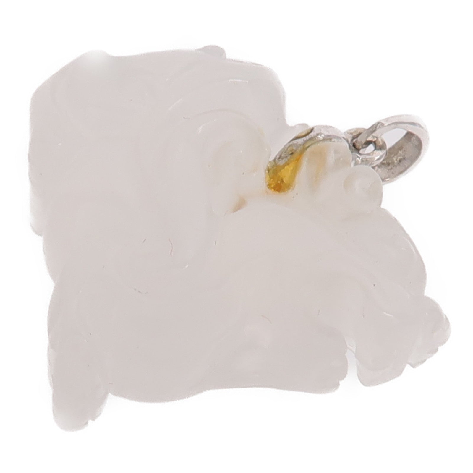 JEWELRY 18K白金Nephrite Pendant Top軟玉吊墜