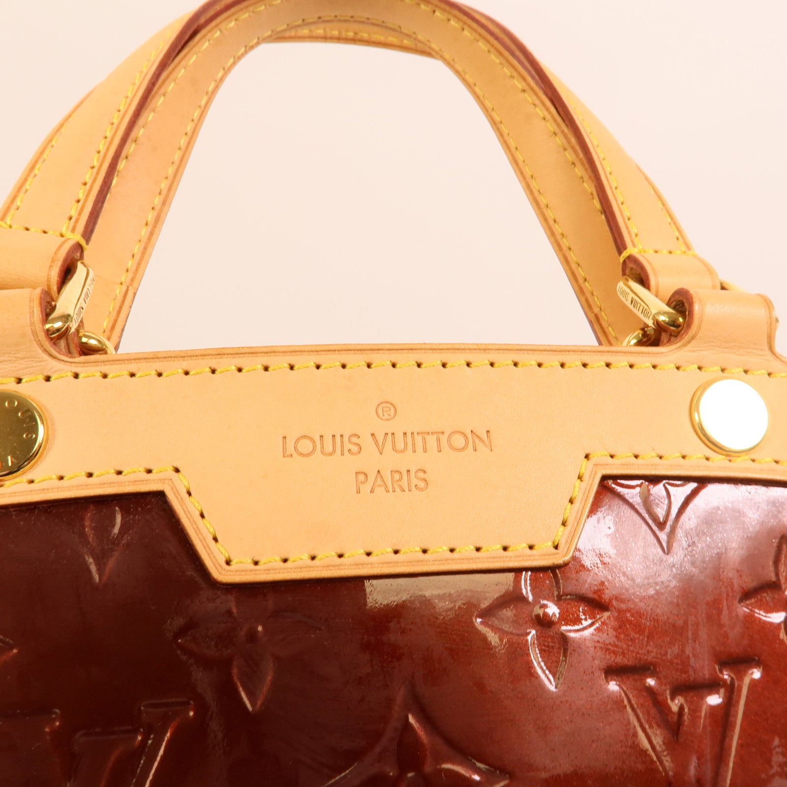 LOUIS VUITTON Vernis Brea GM金扣手挽肩背兩用袋