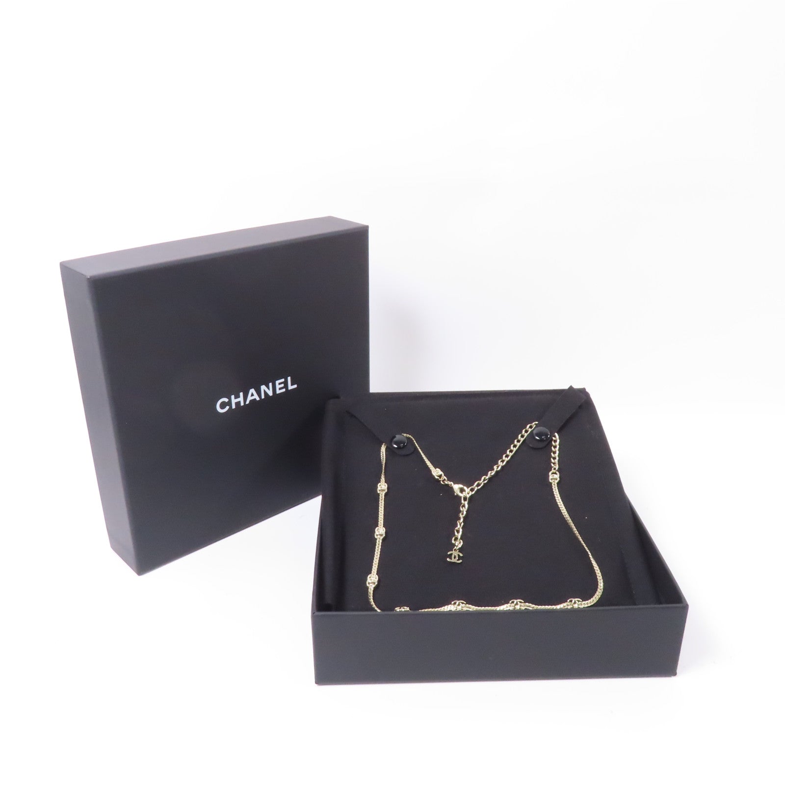 CHANEL 金屬Necklace項鍊金色