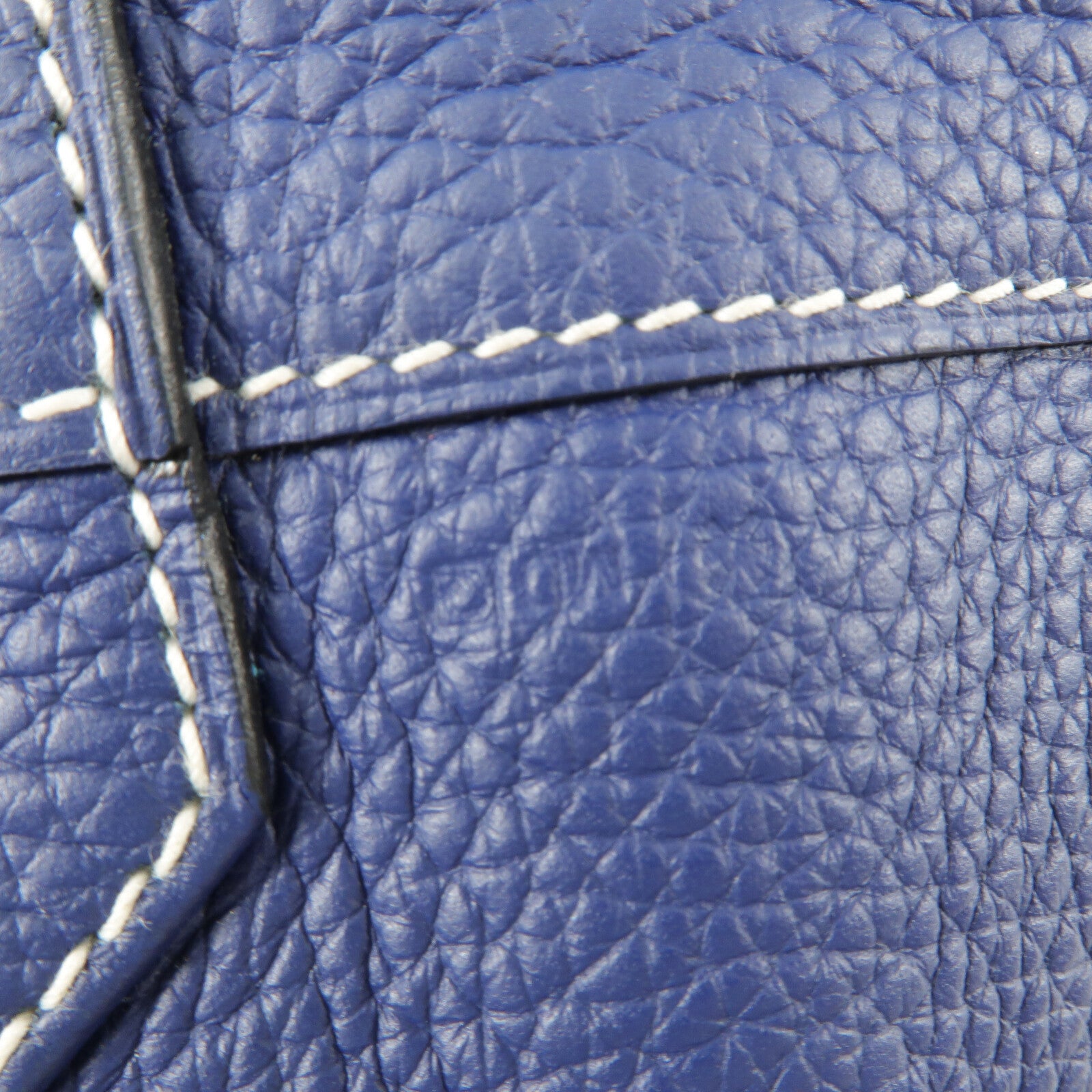 HERMES Clemence皮革Double Sens肩背袋Bleu Nuit/Bleu Izmir