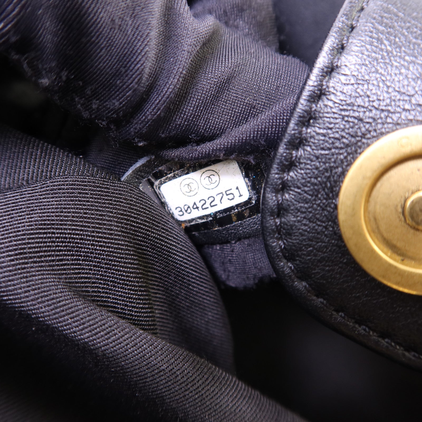 CHANEL 牛皮皮革Chain Shoulder Bag金扣鏈帶肩背袋