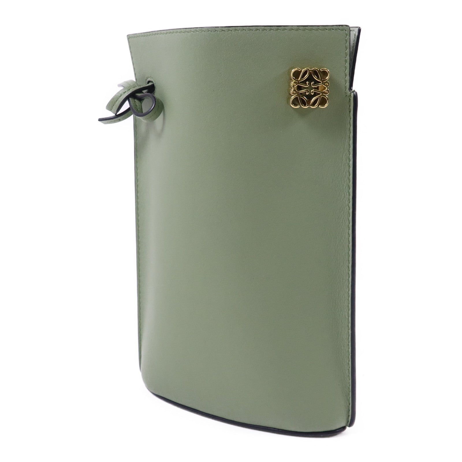 LOEWE 牛皮皮革Dice Pocket In Classic金扣肩背袋