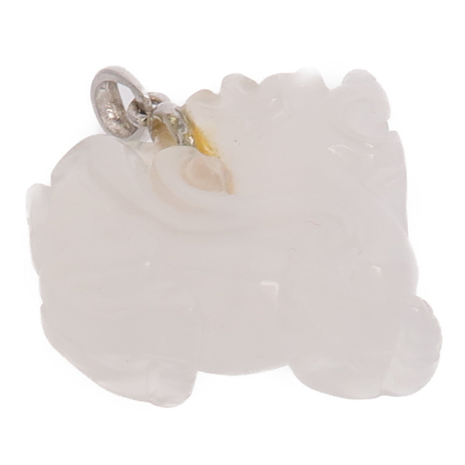 JEWELRY 18K白金Nephrite Pendant Top軟玉吊墜