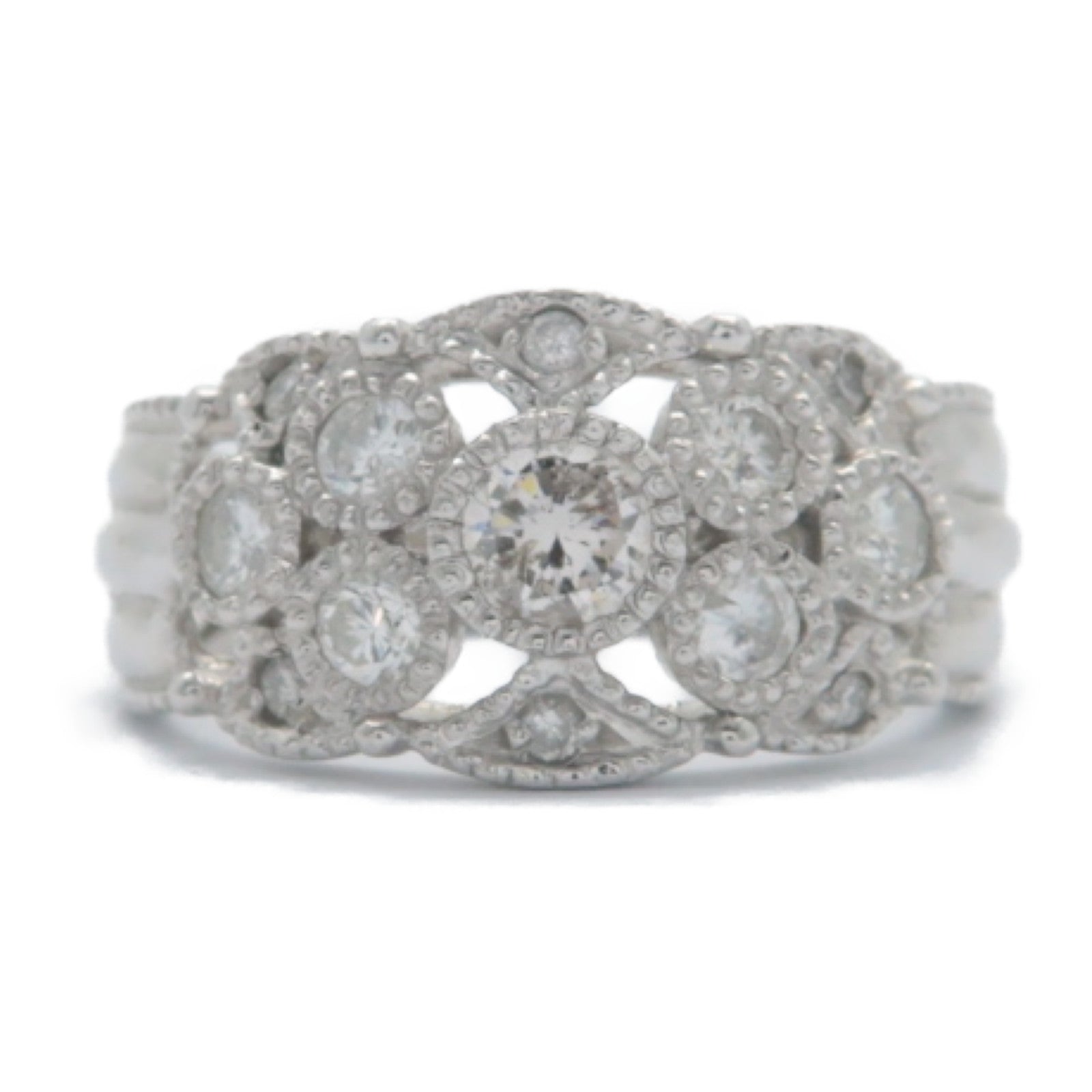 JEWELRY **【激減優惠】PT900鉑金Diamond Ring 0.45ct鑽石戒指US#6.5
