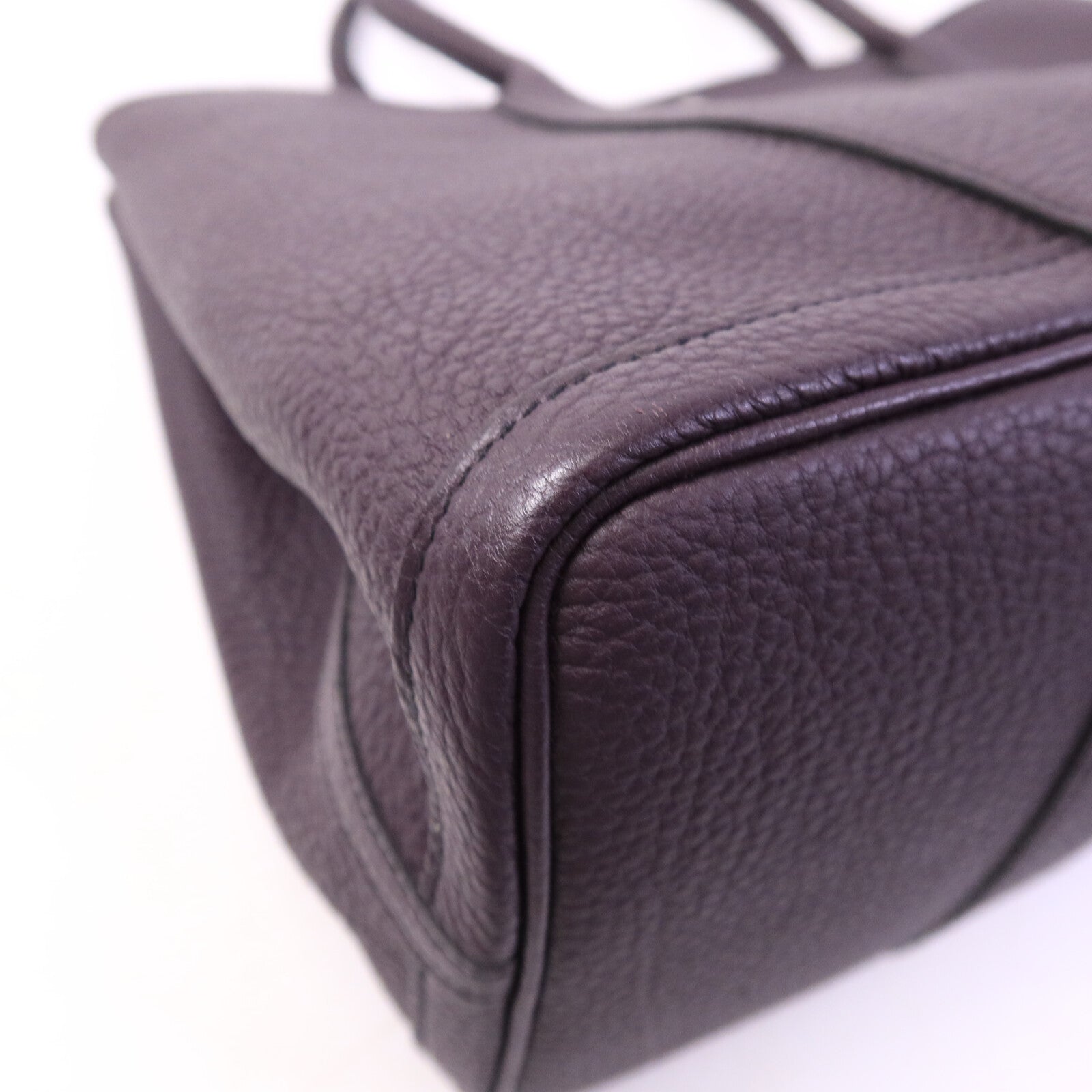 HERMES Negonda皮革Garden Party PM手挽袋Aubergine