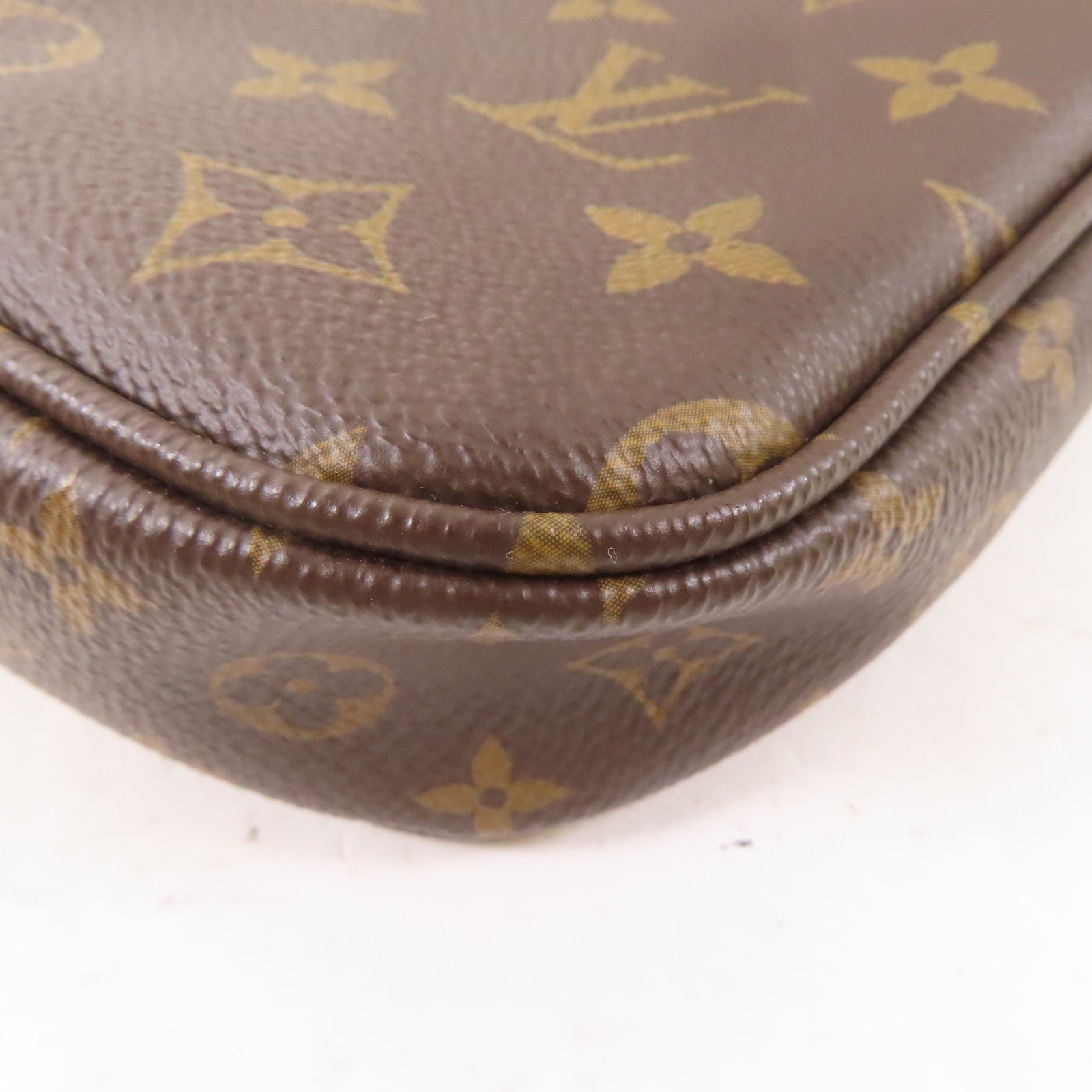 LOUIS VUITTON Monogram Multi Pochette Accessoires金扣手挽肩背兩用袋啡色