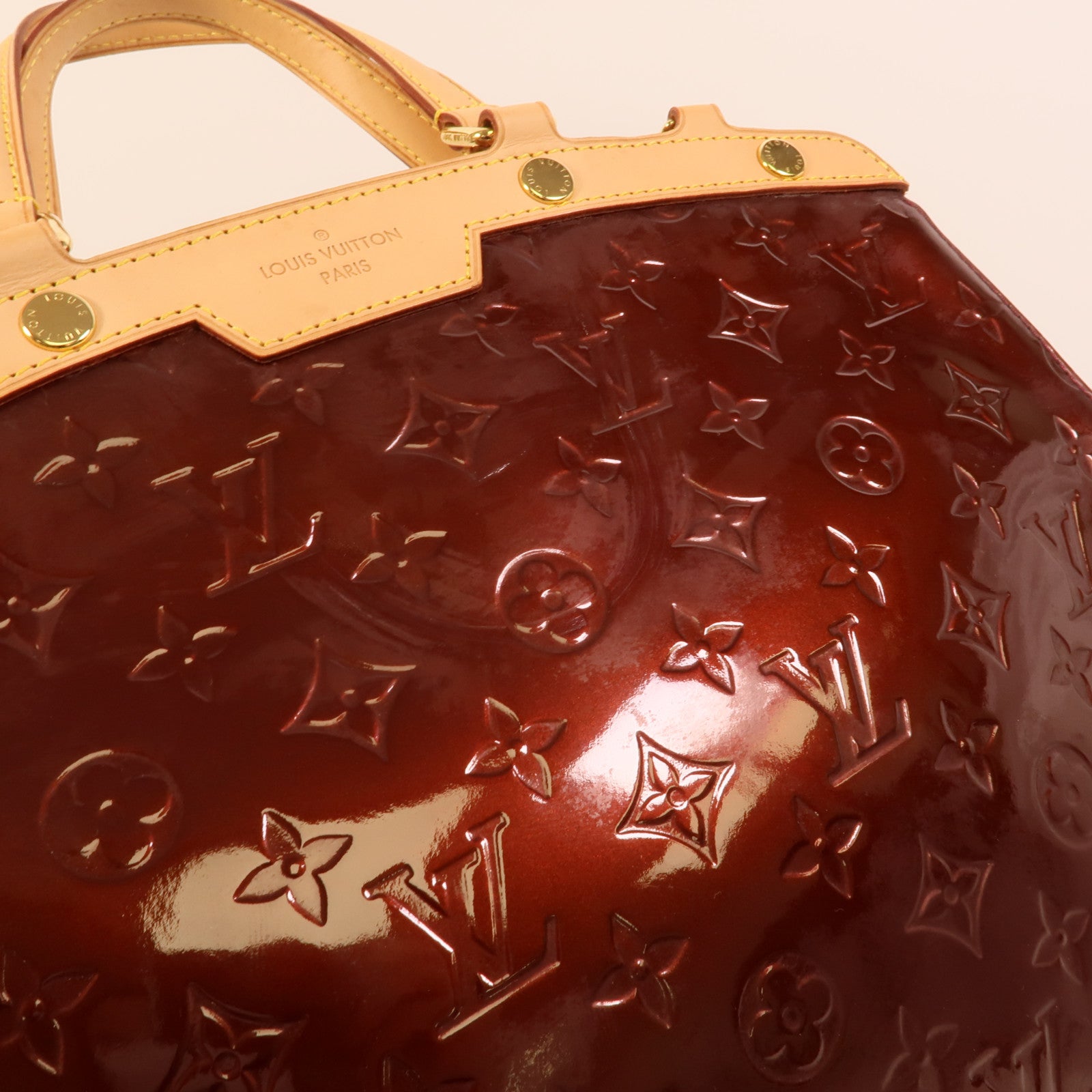 LOUIS VUITTON Vernis Brea GM金扣手挽肩背兩用袋