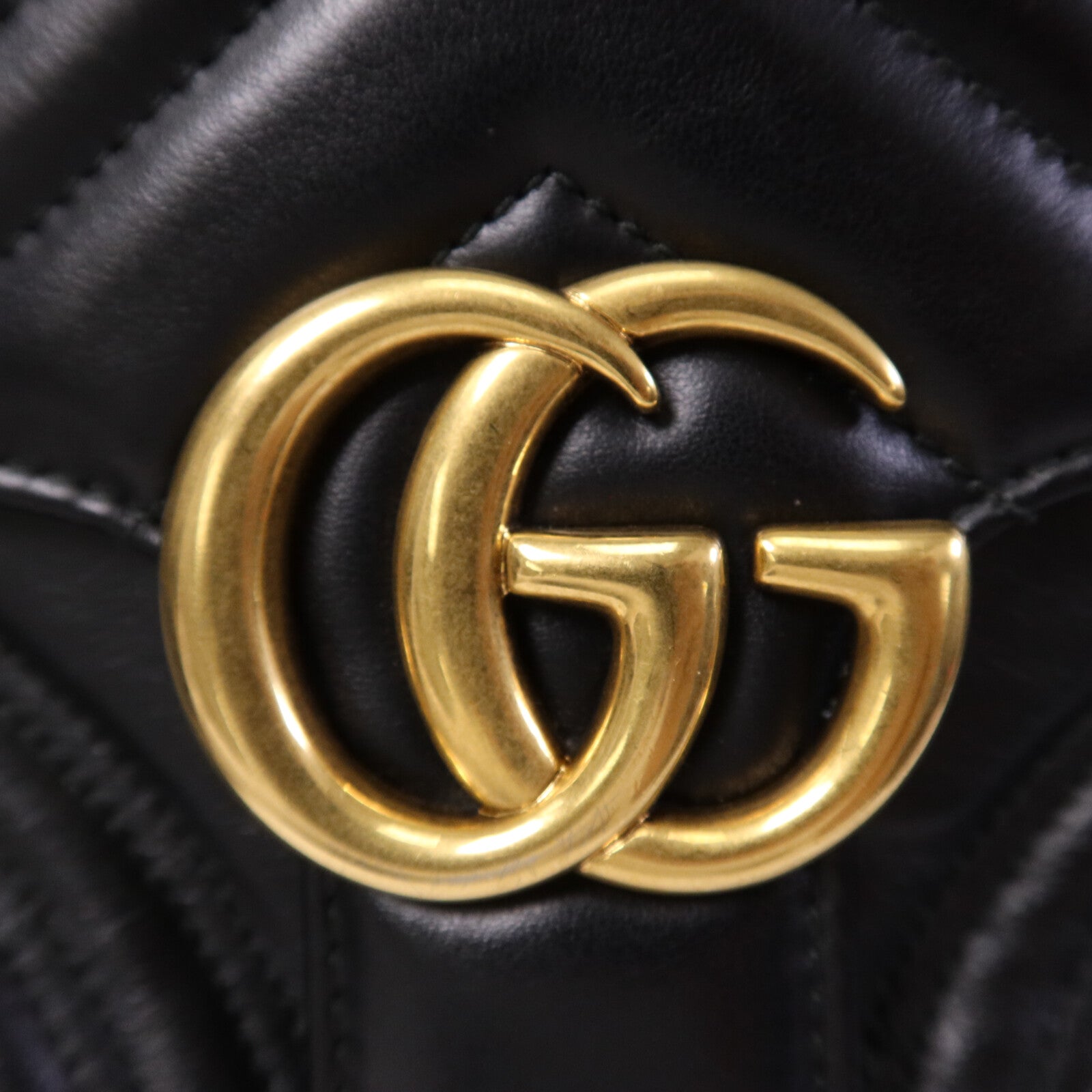 GUCCI 牛皮皮革GG Marmont Small金扣手挽肩背兩用袋