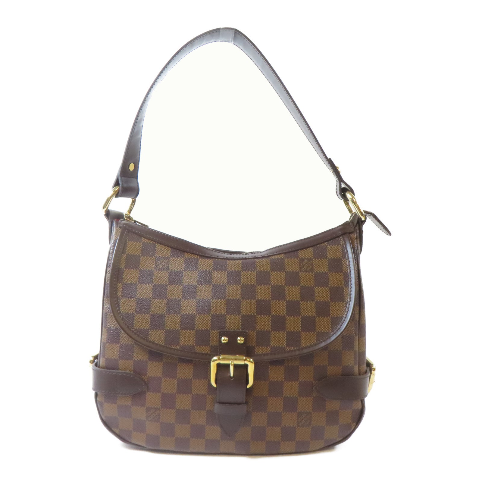 LOUIS VUITTON 【激減優惠】Damier Highbury金扣肩背袋啡色