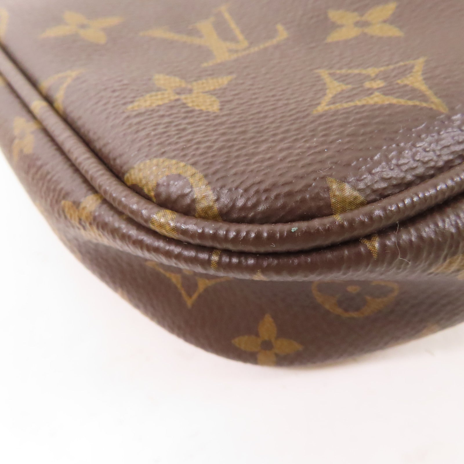 LOUIS VUITTON Monogram Multi Pochette Accessoires金扣手挽肩背兩用袋啡色