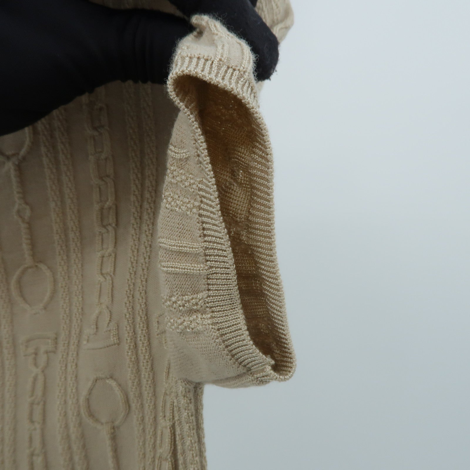 HERMES Viskose/Wool Effet Kaleidoscope Short Knitwear針織