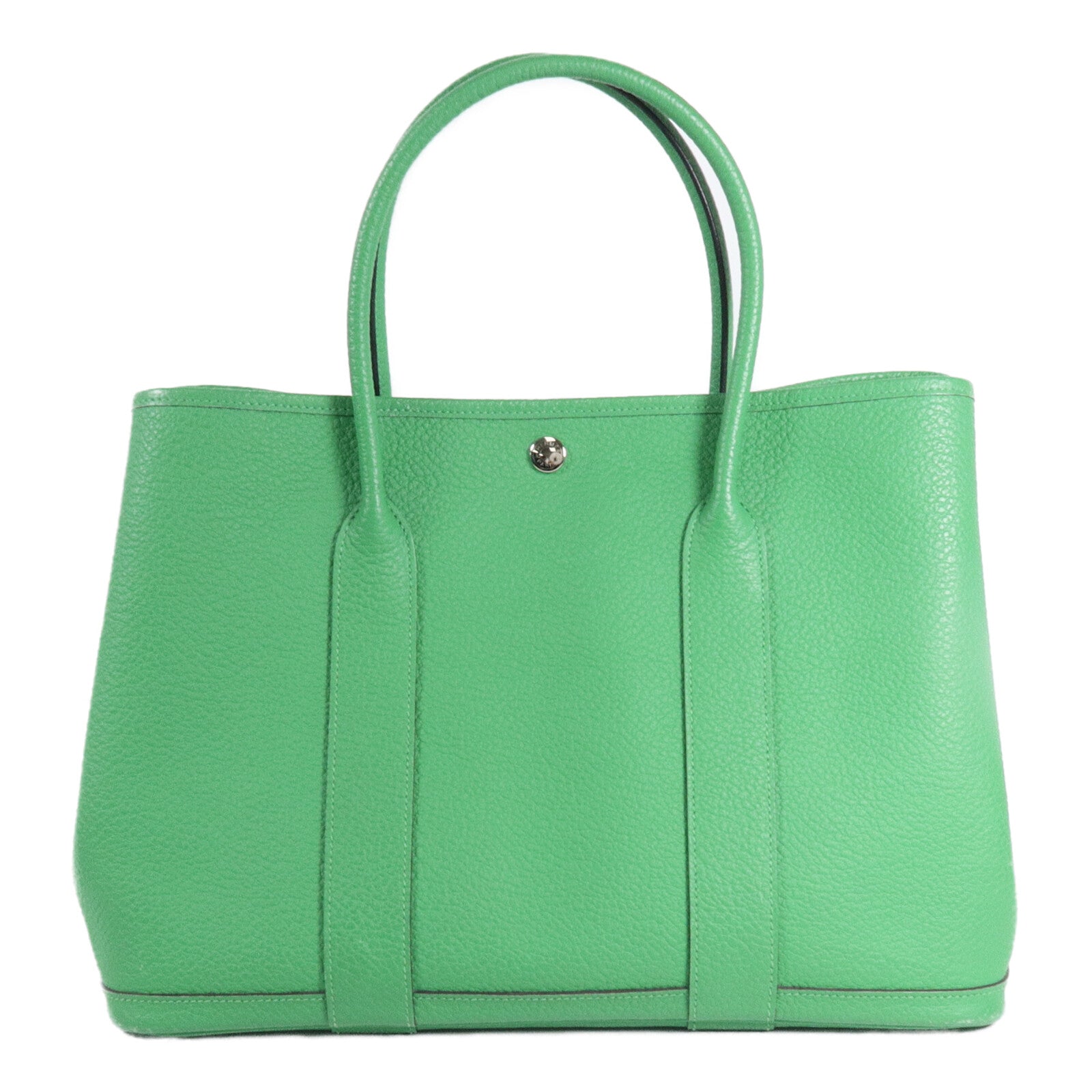 HERMES Country皮革Garden Party PM手挽袋Bamboo