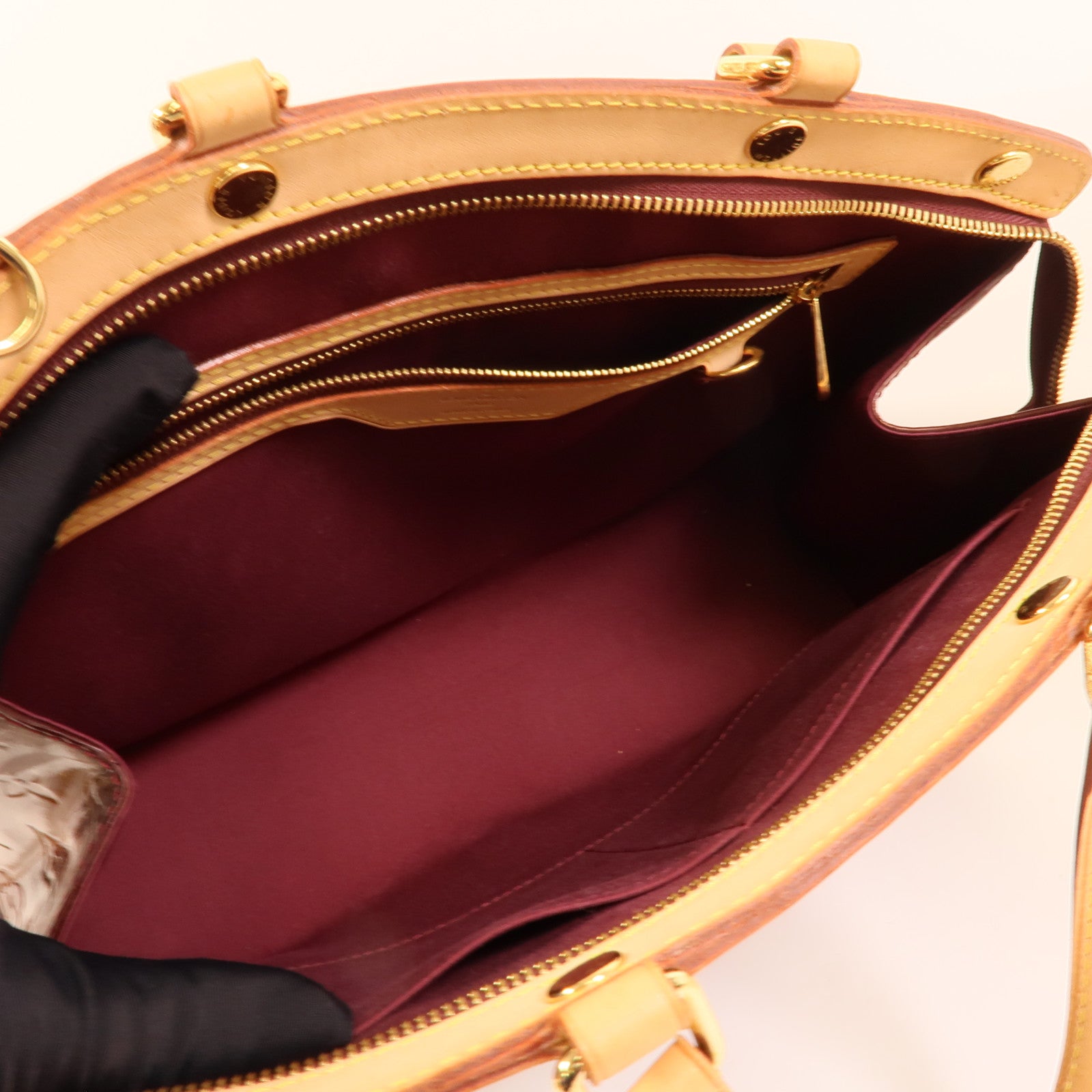 LOUIS VUITTON Vernis Brea GM金扣手挽肩背兩用袋
