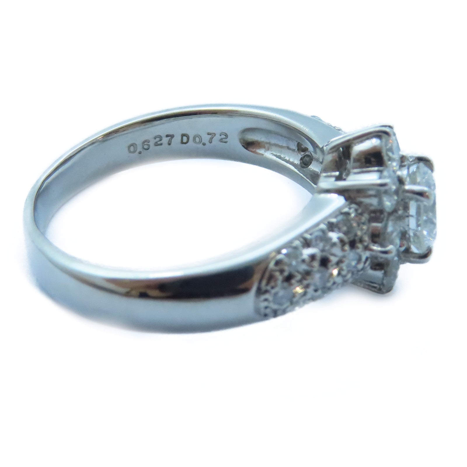 JEWELRY 【激減優惠】PT900白金Diamond Ring 0.672ct/0.72ct鑽石戒指US#7.25