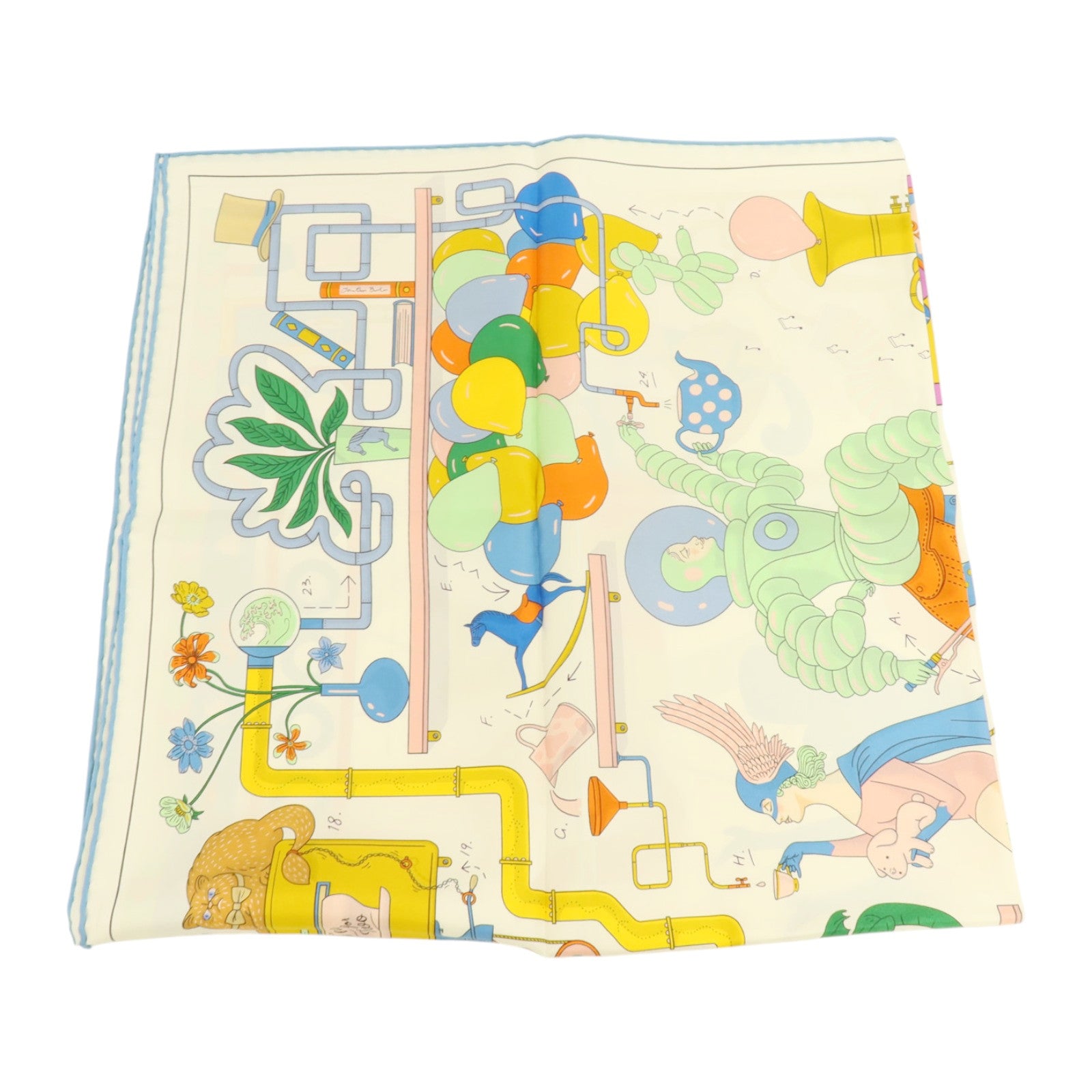 HERMES 絲質Scarf 90x90cm絲巾