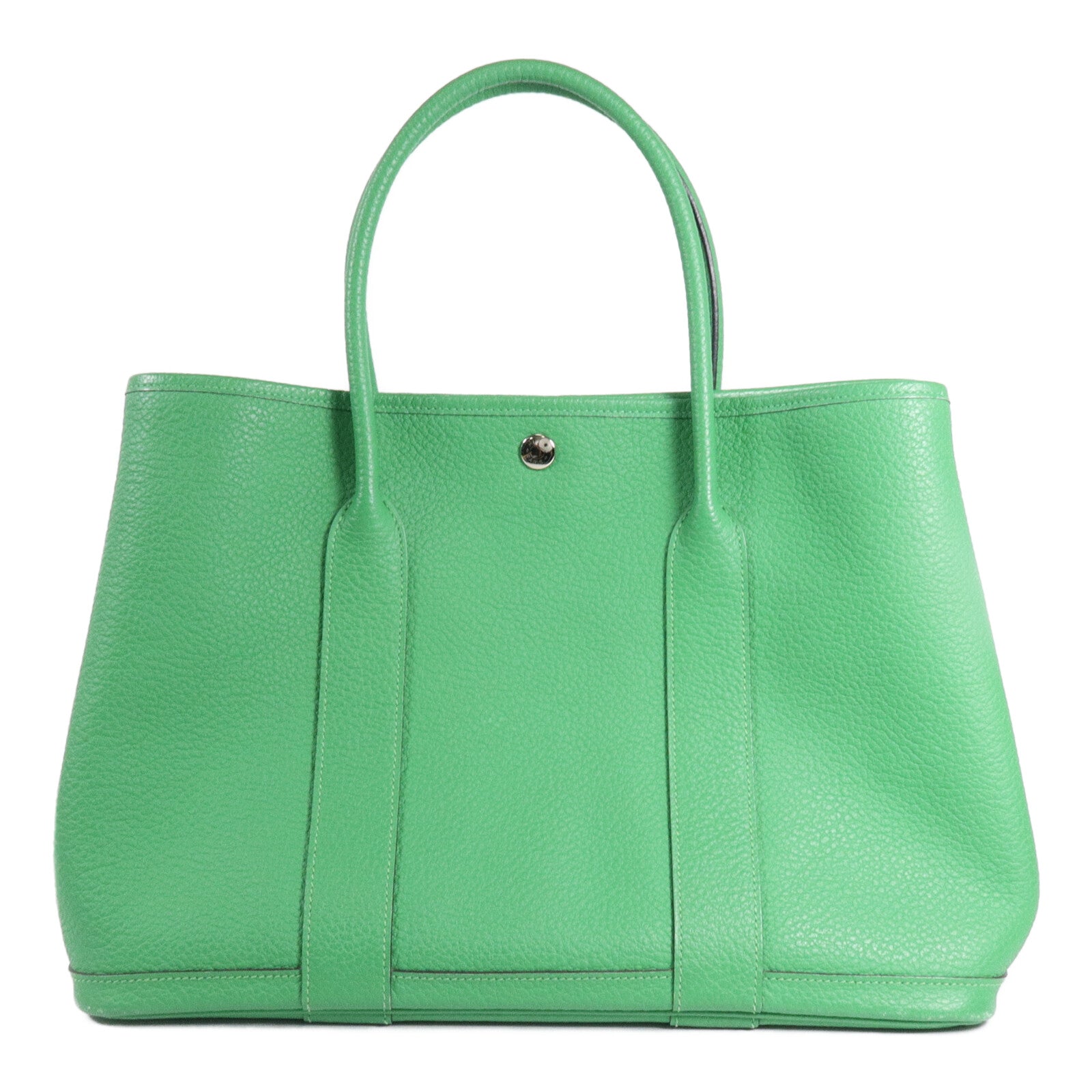 HERMES Country皮革Garden Party PM手挽袋Bamboo