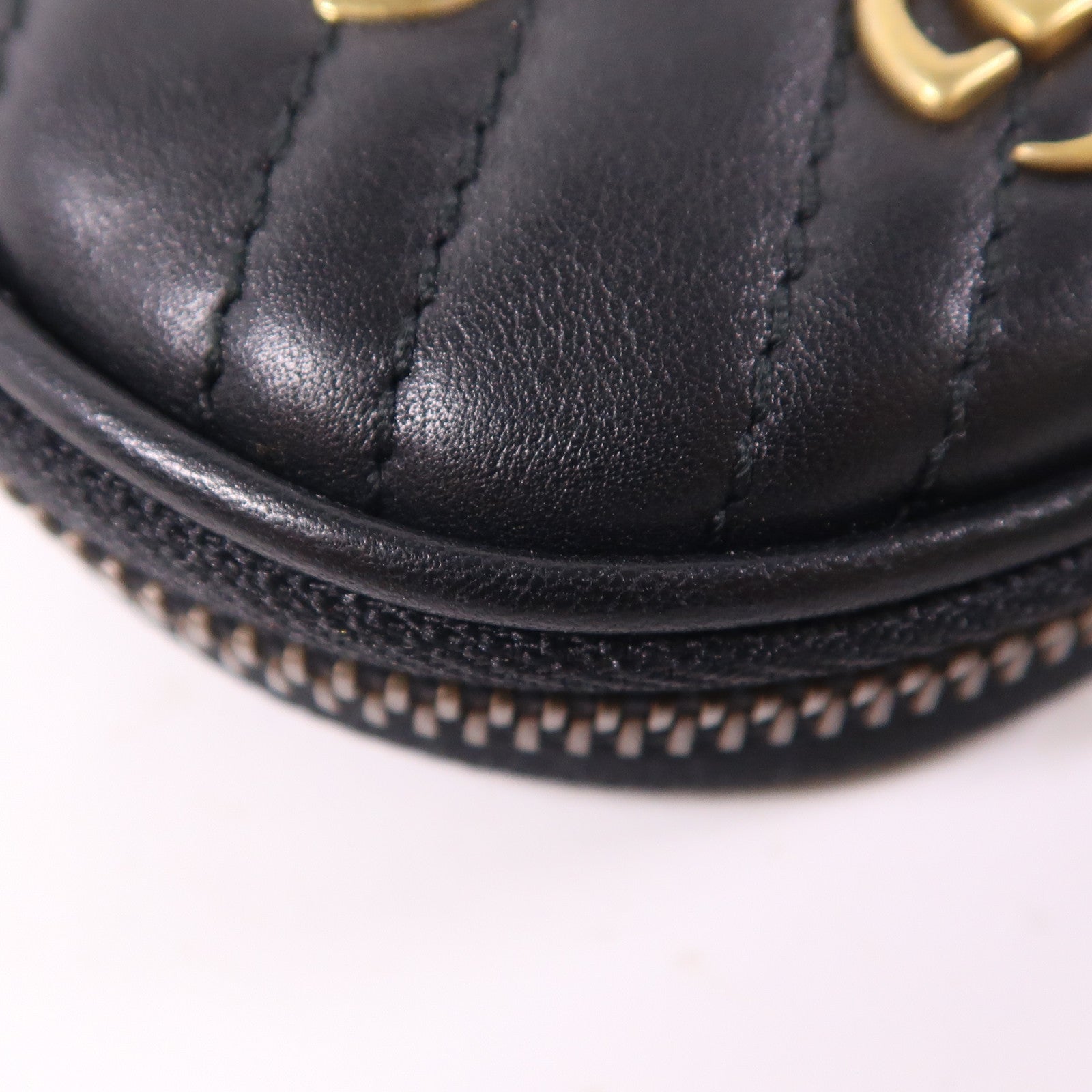 GUCCI 羊皮皮革Coin Case金扣零錢包