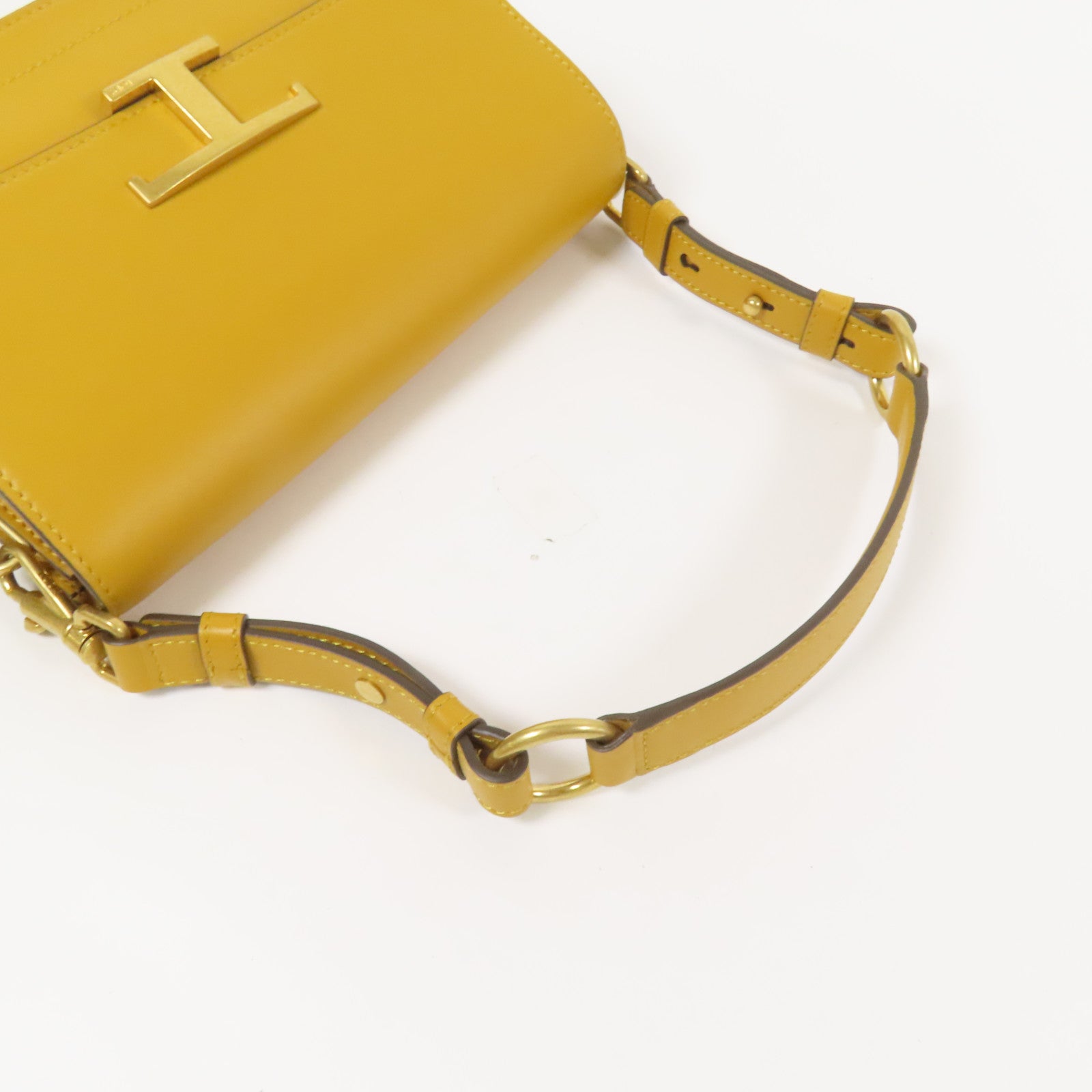 TOD'S 牛皮皮革Timeless金扣手挽肩背兩用袋