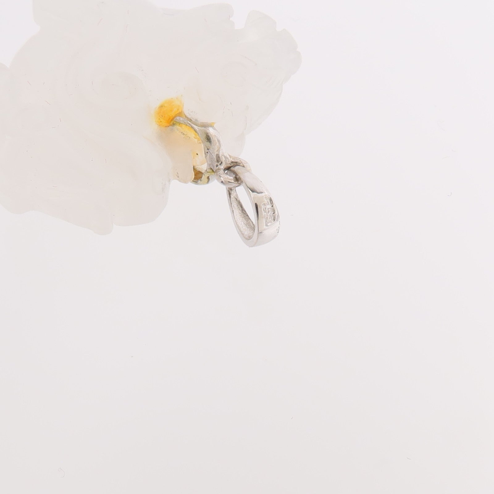 JEWELRY 18K白金Nephrite Pendant Top軟玉吊墜