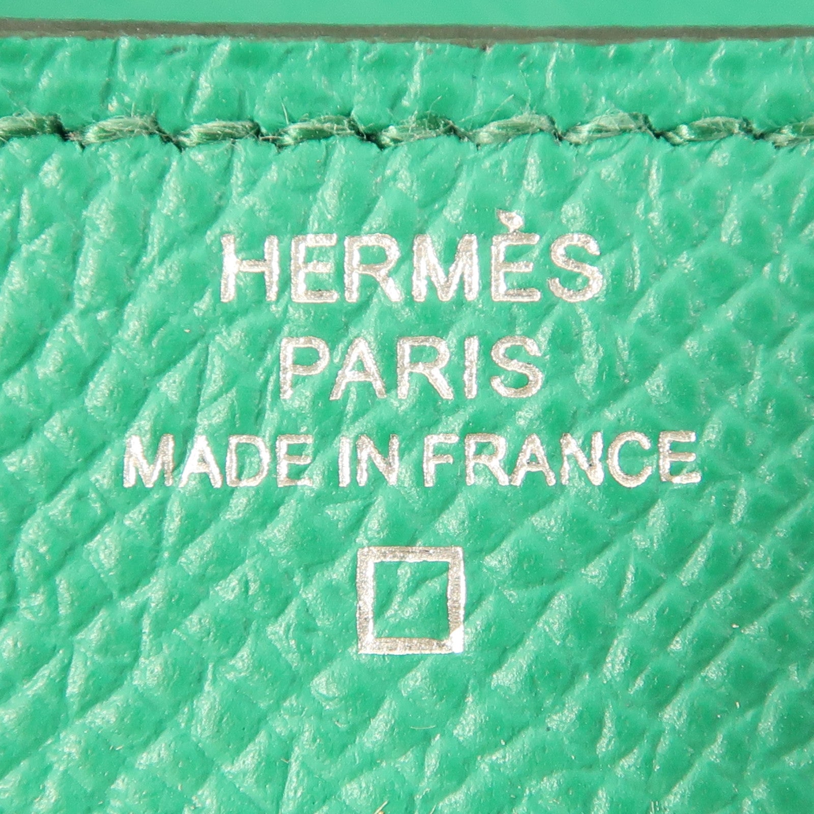 HERMES Epsom/鱷魚皮革Kelly To Go銀扣手挽袋U6 Vert Jade