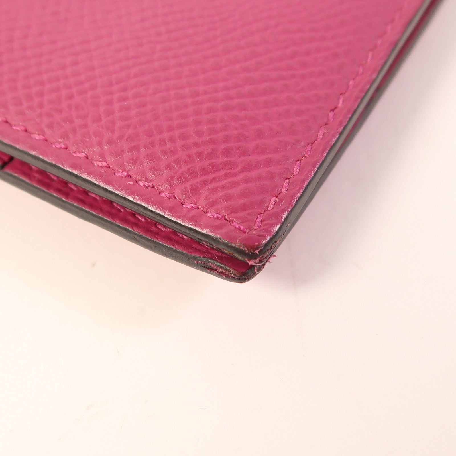 HERMES 【激減優惠】Epsom皮革Bearn Long Wallet銀扣長錢包