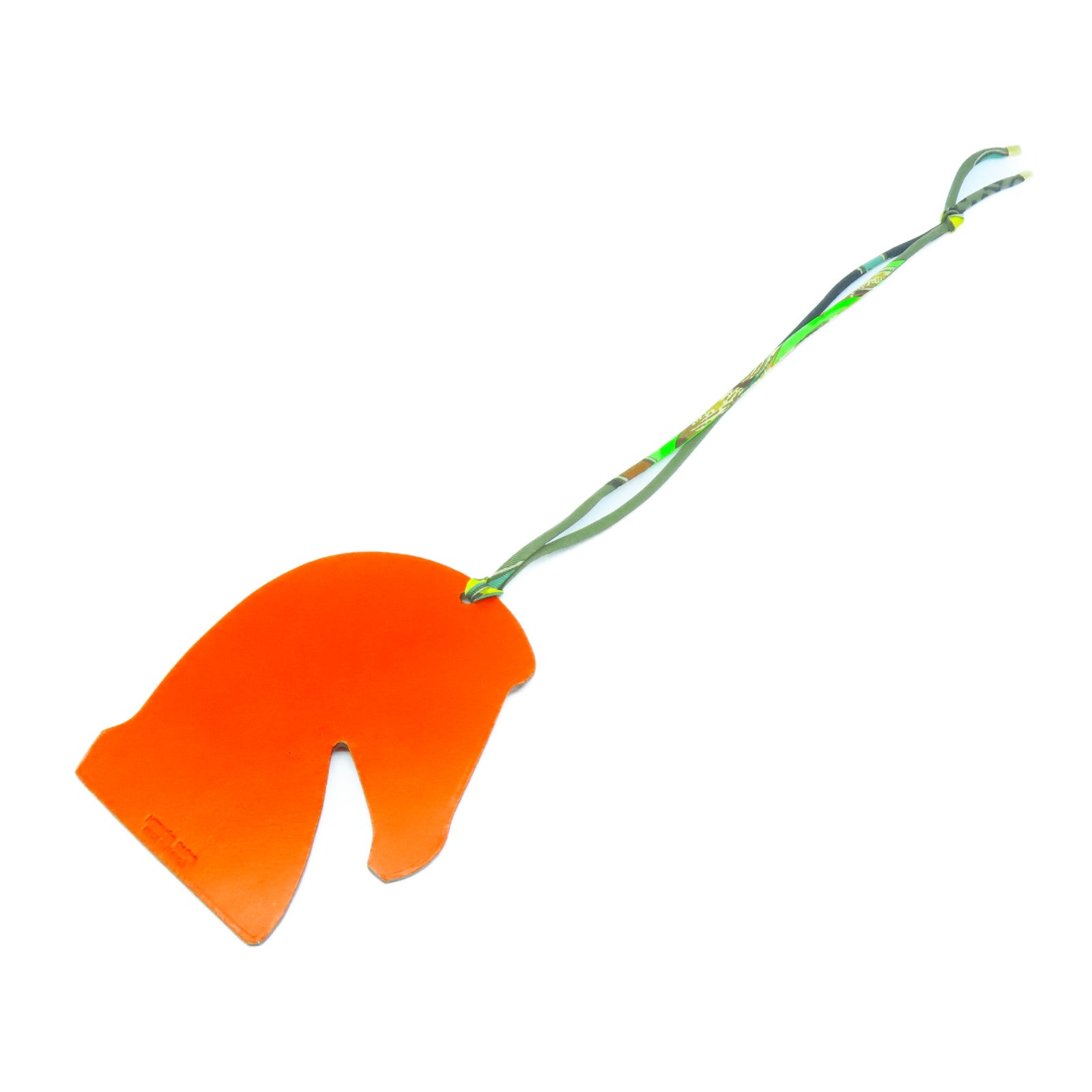 HERMES 【激減優惠】牛皮皮革Charm掛飾橙色/紅色