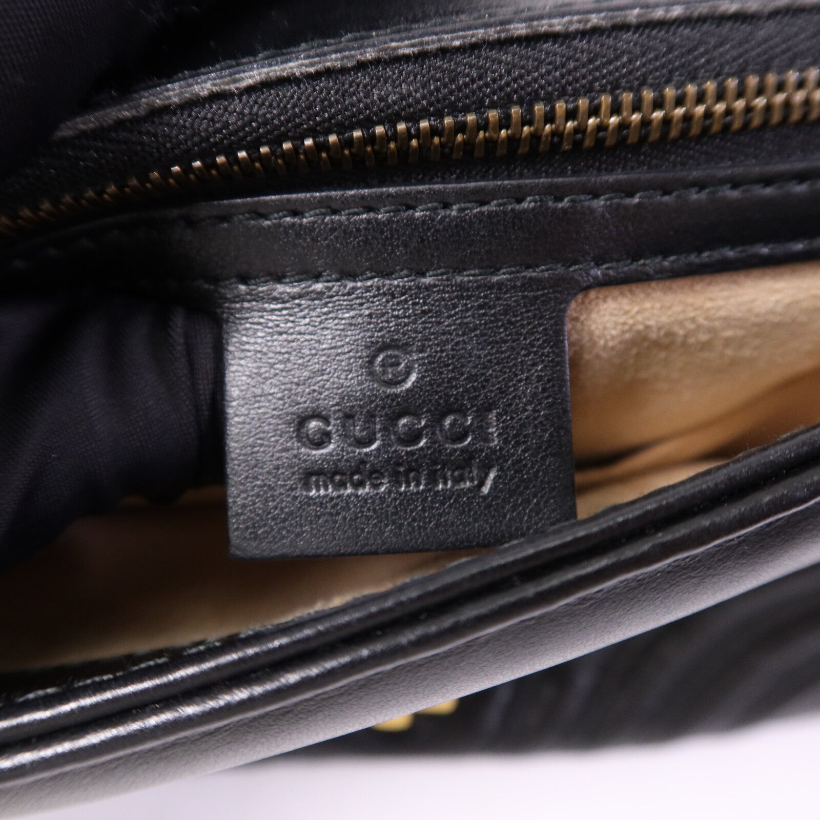 GUCCI 牛皮皮革GG Marmont Small金扣手挽肩背兩用袋