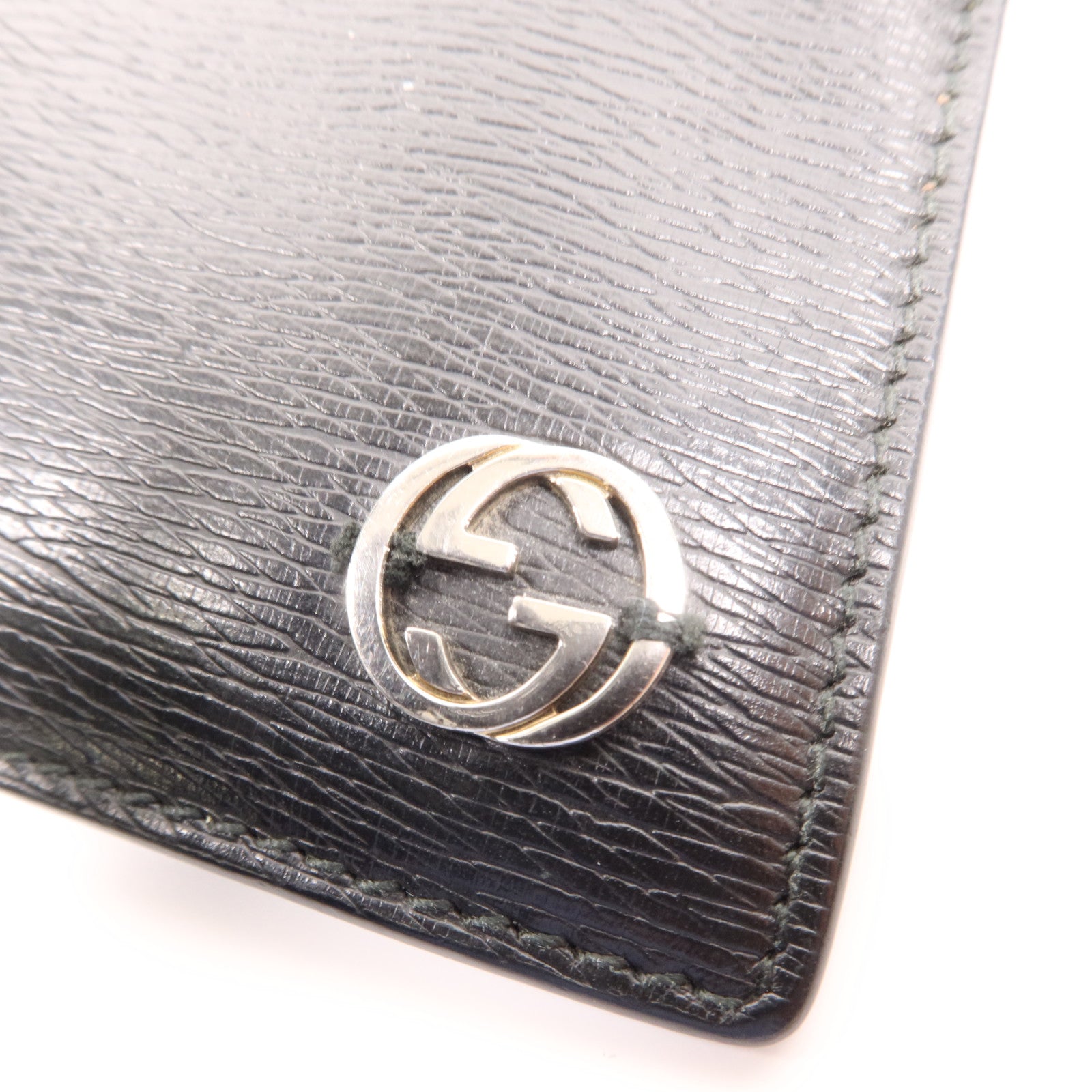 GUCCI 牛皮皮革Card Case銀扣卡片套