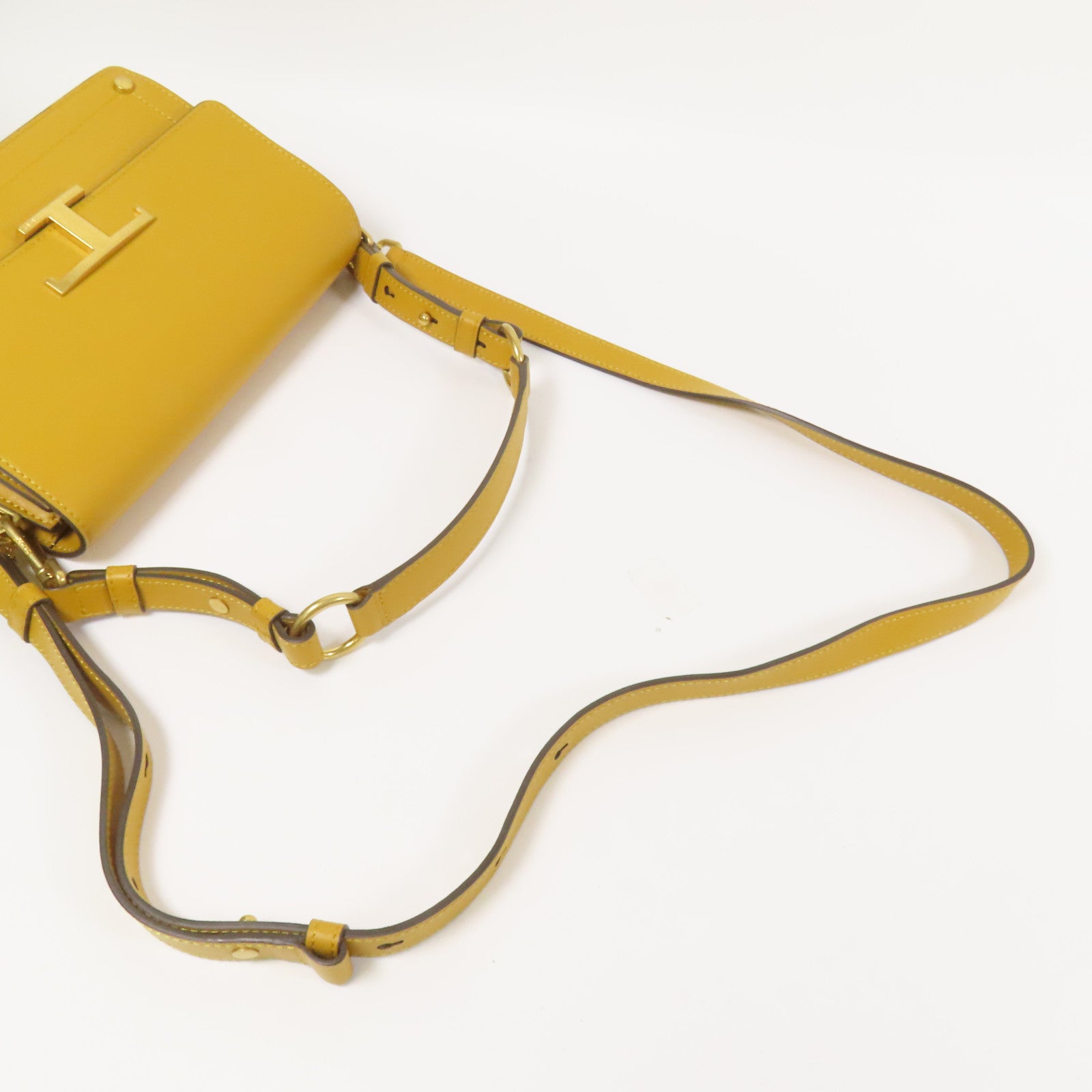 TOD'S 牛皮皮革Timeless金扣手挽肩背兩用袋