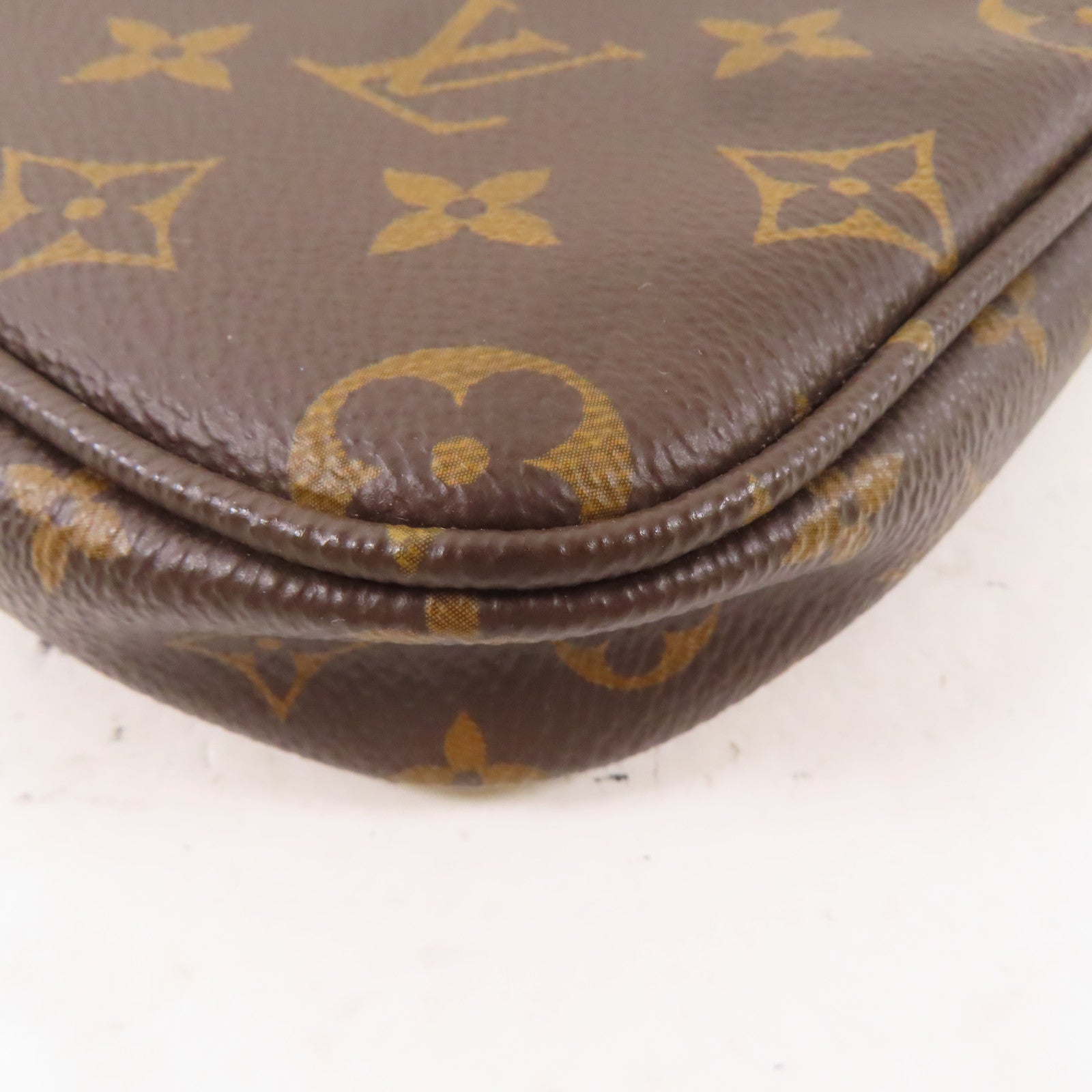 LOUIS VUITTON Monogram Multi Pochette Accessoires金扣手挽肩背兩用袋啡色