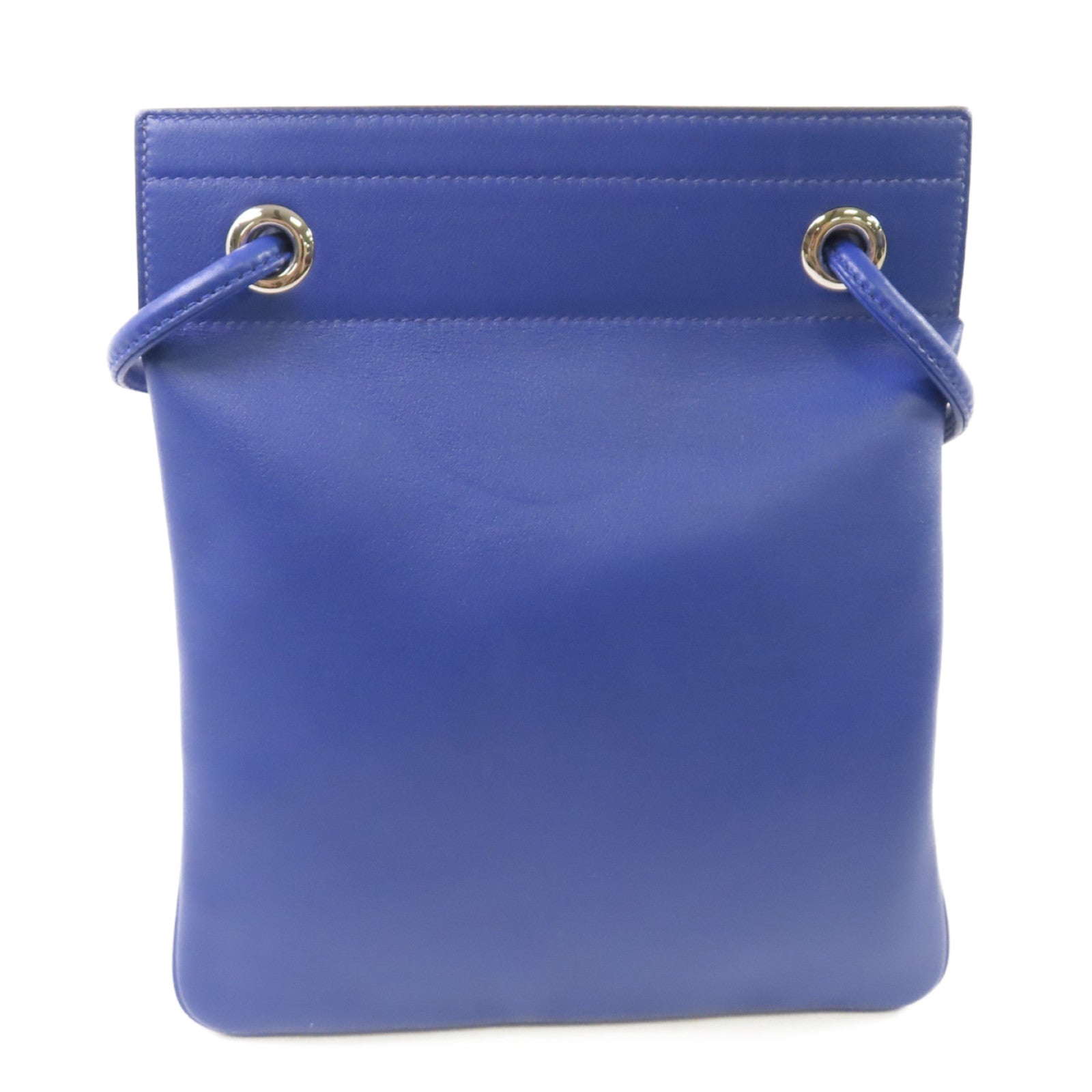 HERMES Swift皮革Aline Shoulder Bag銀扣肩背袋7T Bleu Electrique/電光藍色