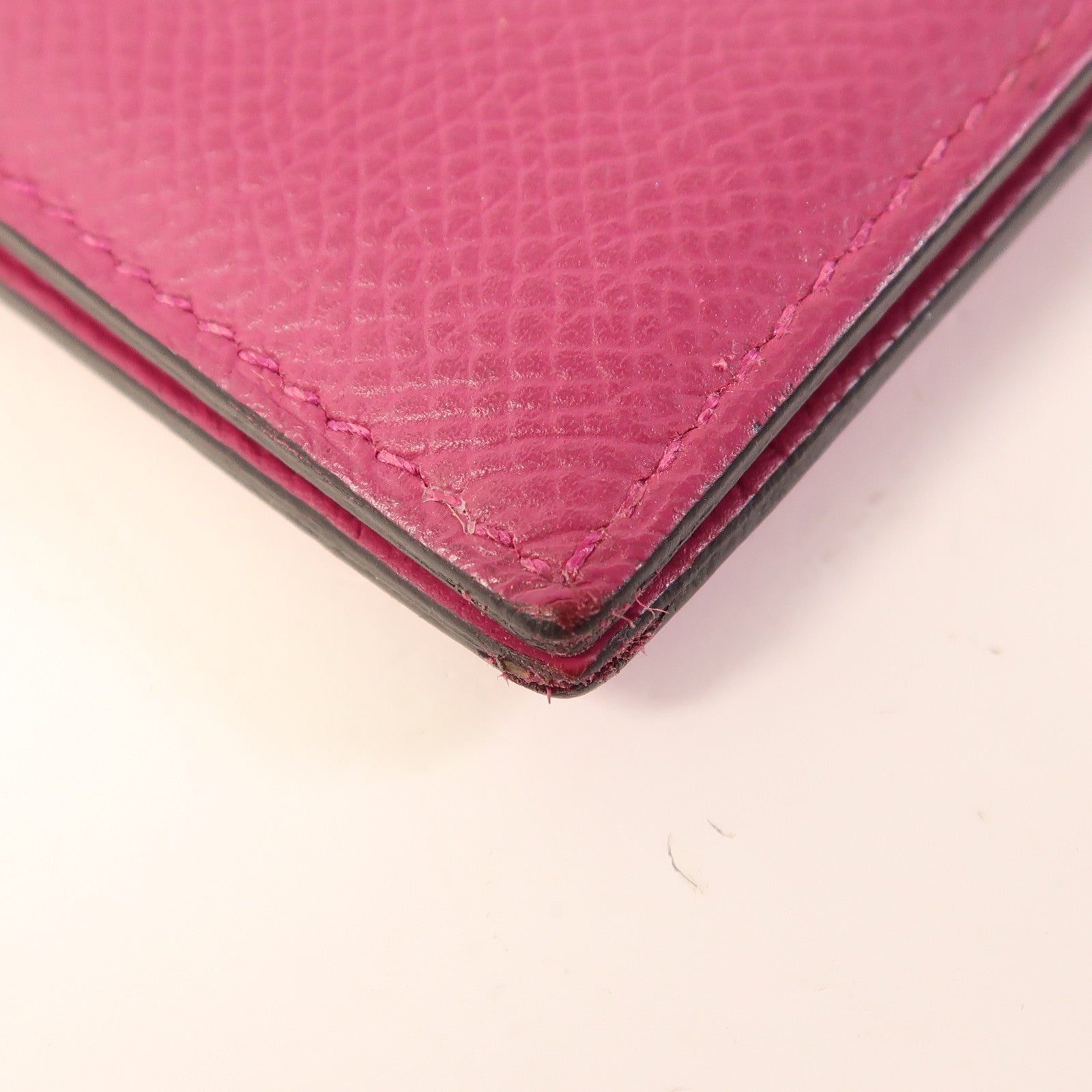 HERMES 【激減優惠】Epsom皮革Bearn Long Wallet銀扣長錢包
