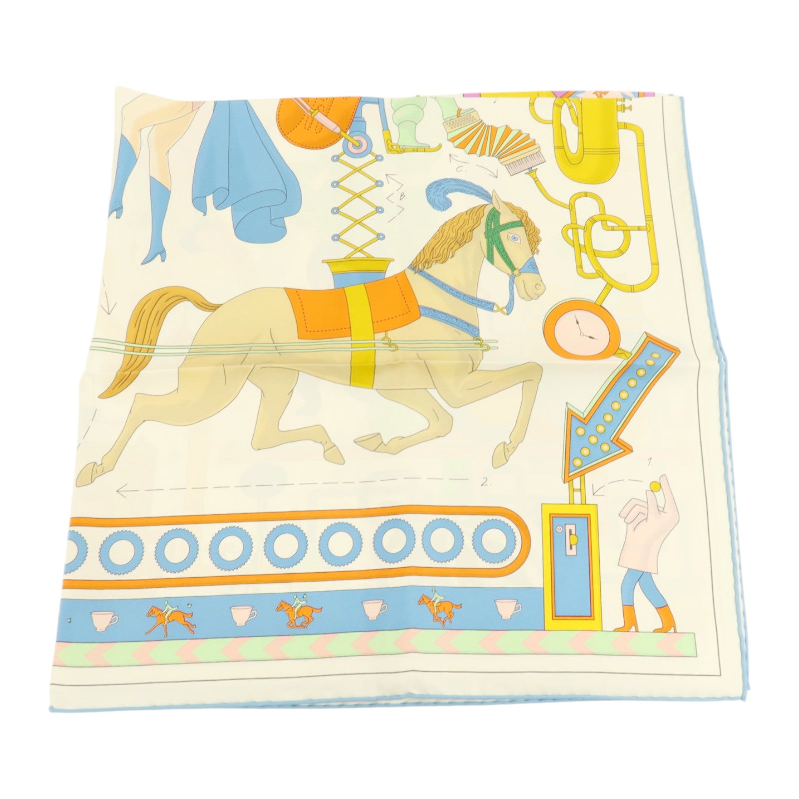 HERMES 絲質Scarf 90x90cm絲巾