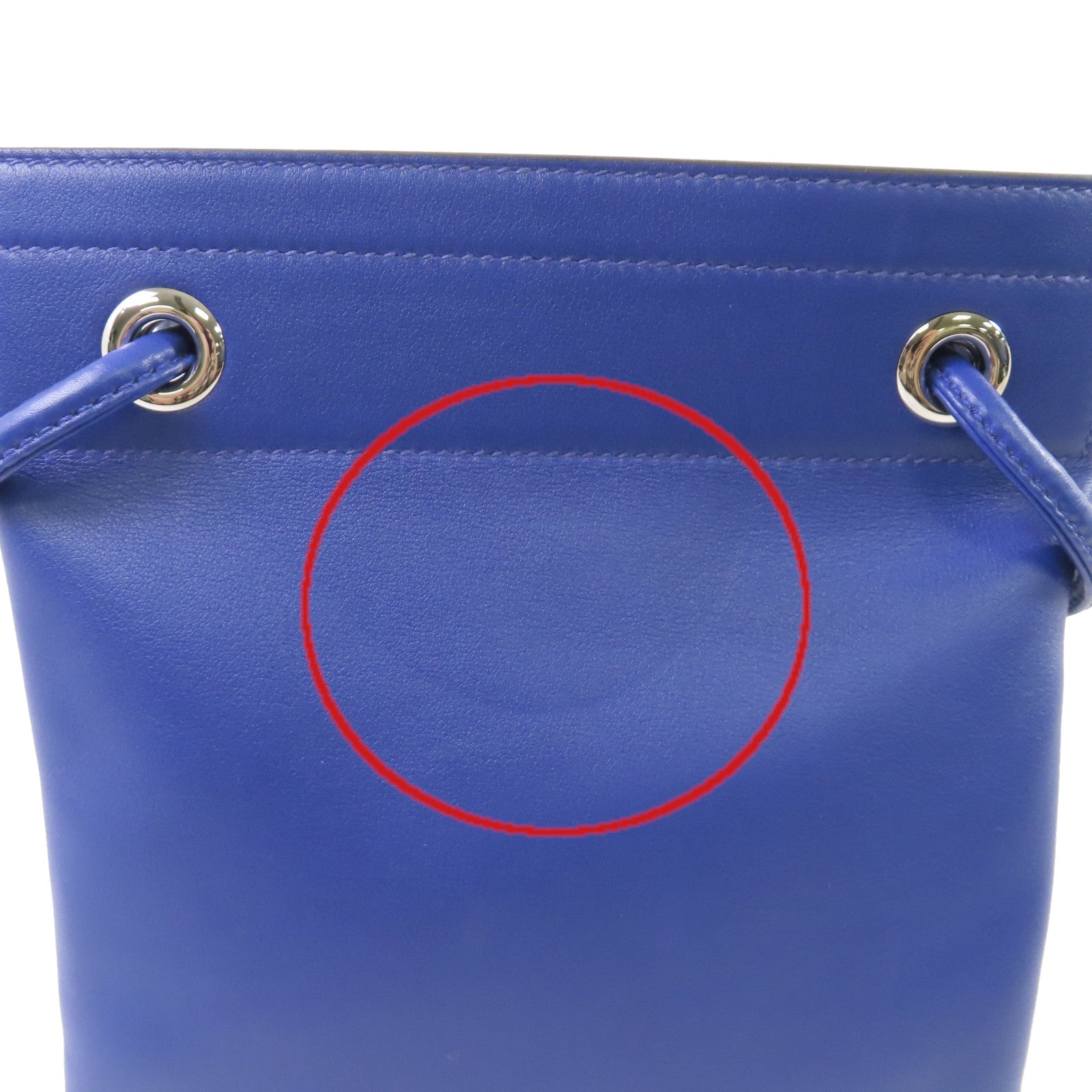 HERMES Swift皮革Aline Shoulder Bag銀扣肩背袋7T Bleu Electrique/電光藍色