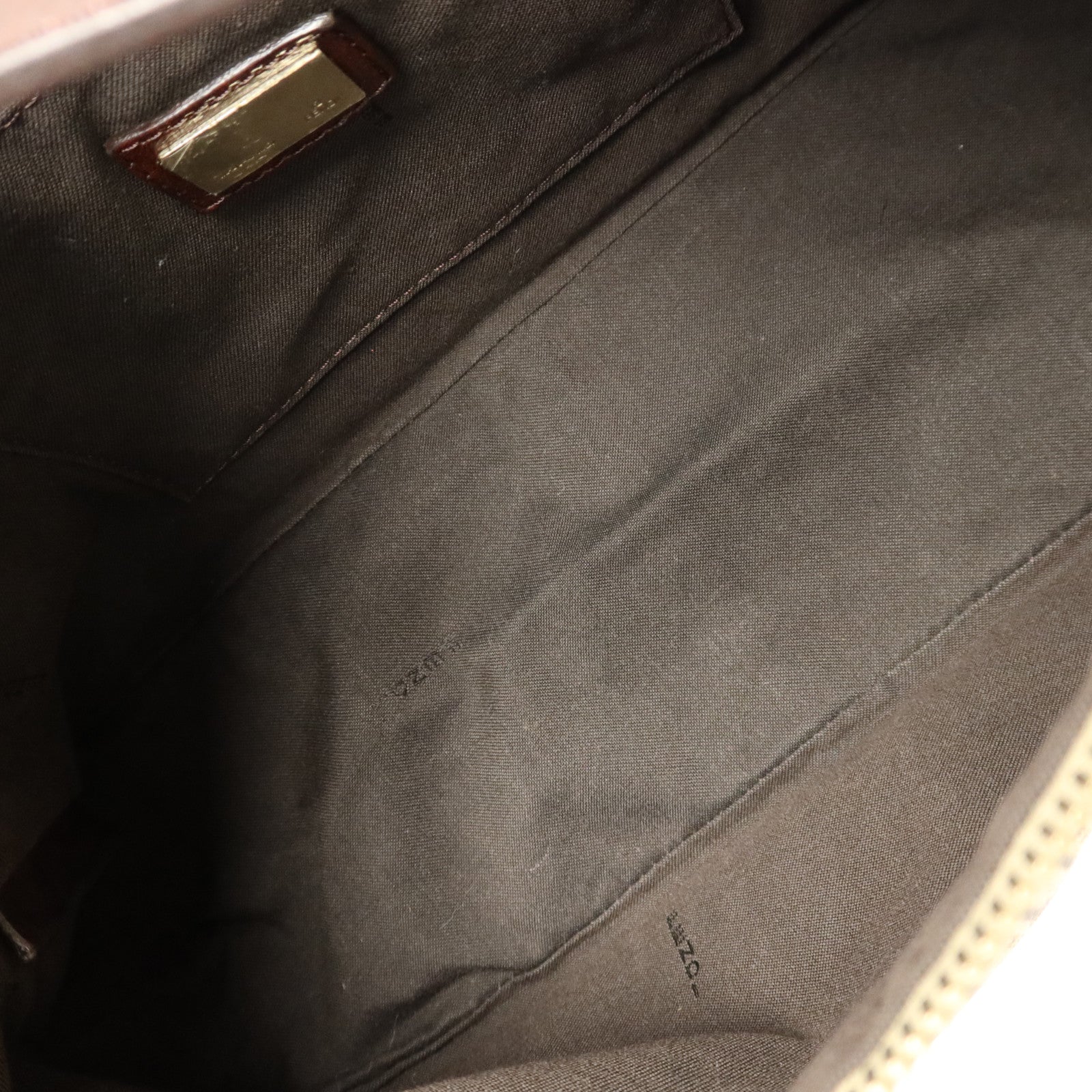 FENDI 帆布/牛皮皮革Shoulder金扣手挽肩背兩用袋