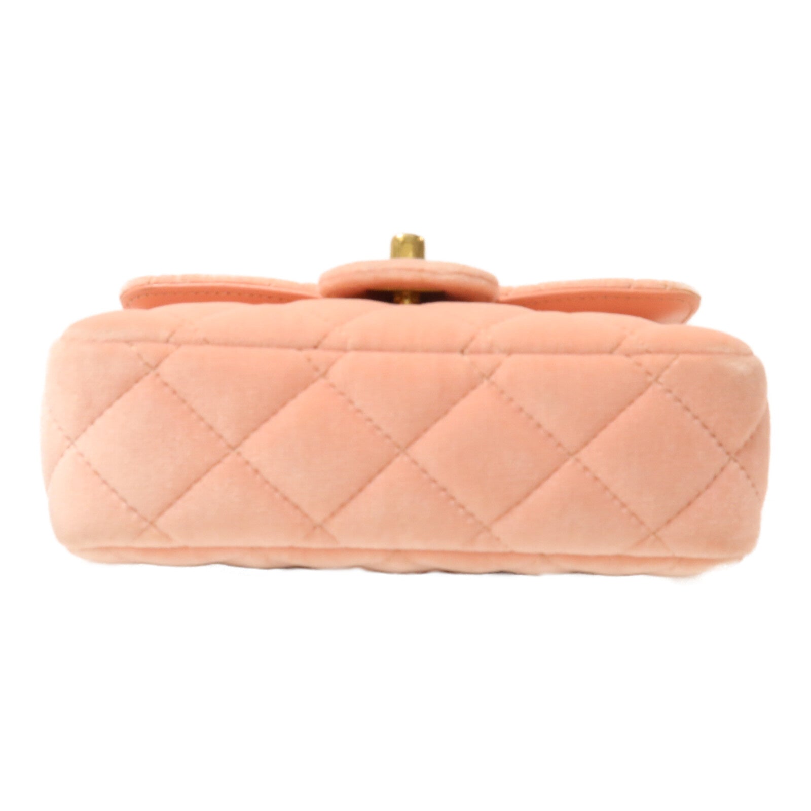 CHANEL 絨布Mini Velvet Enamel Flap Bag鏈帶肩背袋